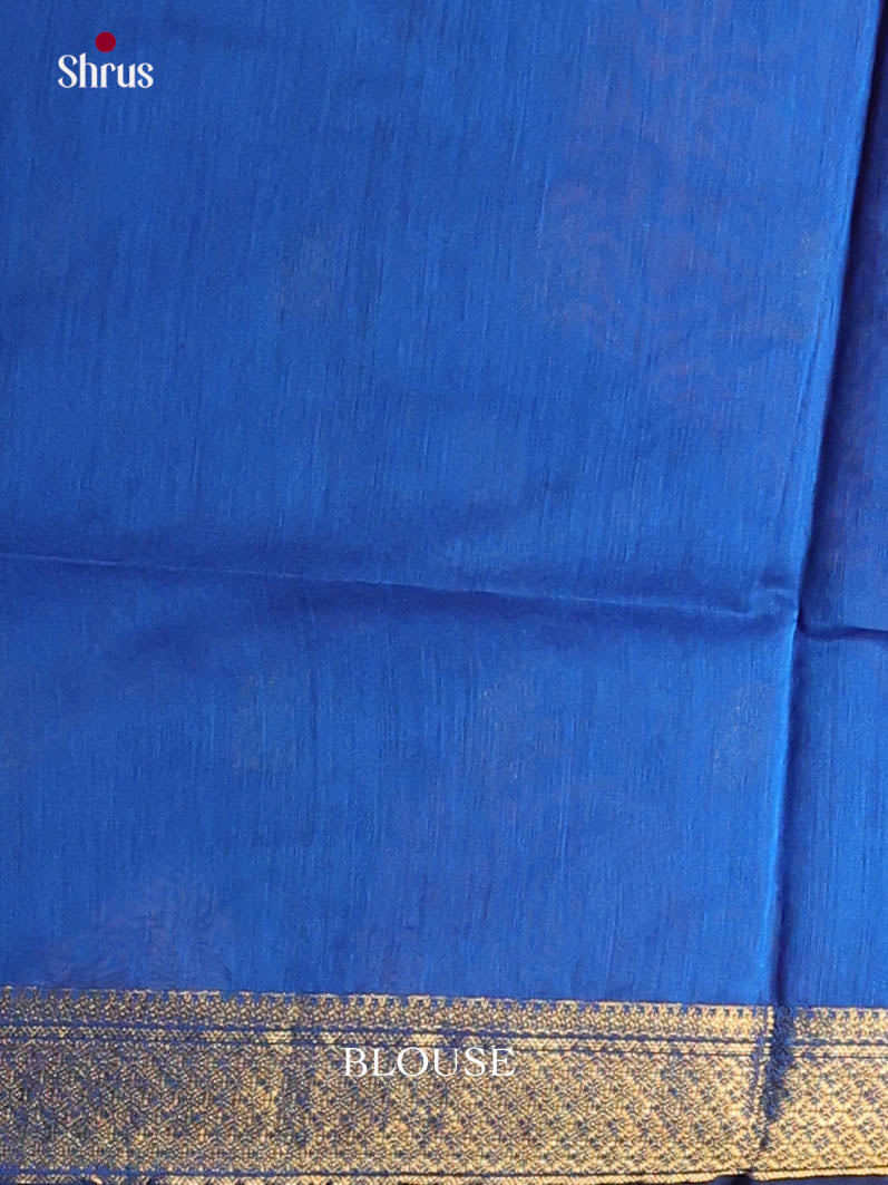 Lavender & Blue - Semi Maheshwari Saree