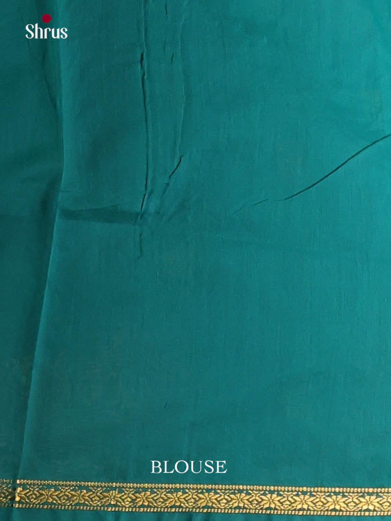 Light green & Green- Semi Maheshwari Saree