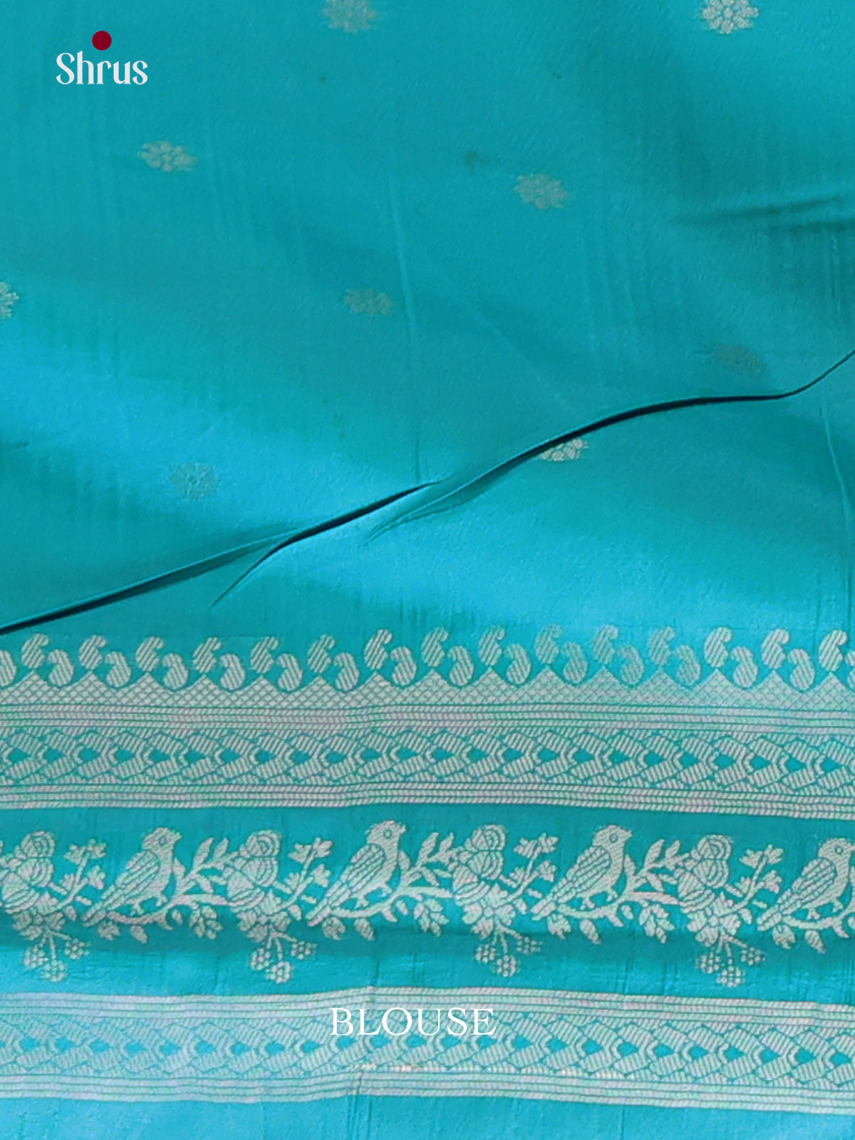 Teal - Semi Softsilk Saree