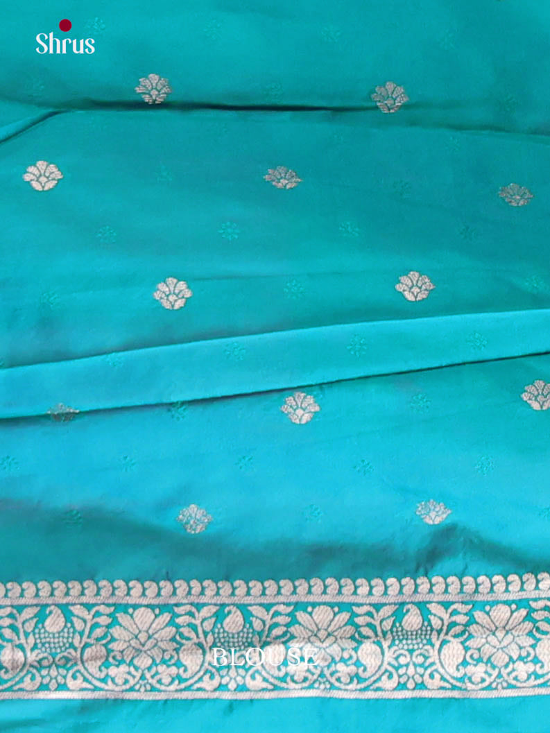 Blue - Semi Softsilk Saree