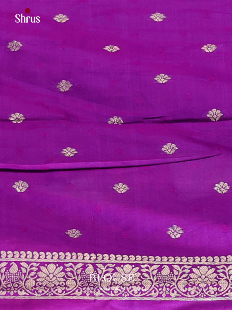 Purple - Semi Softsilk Saree