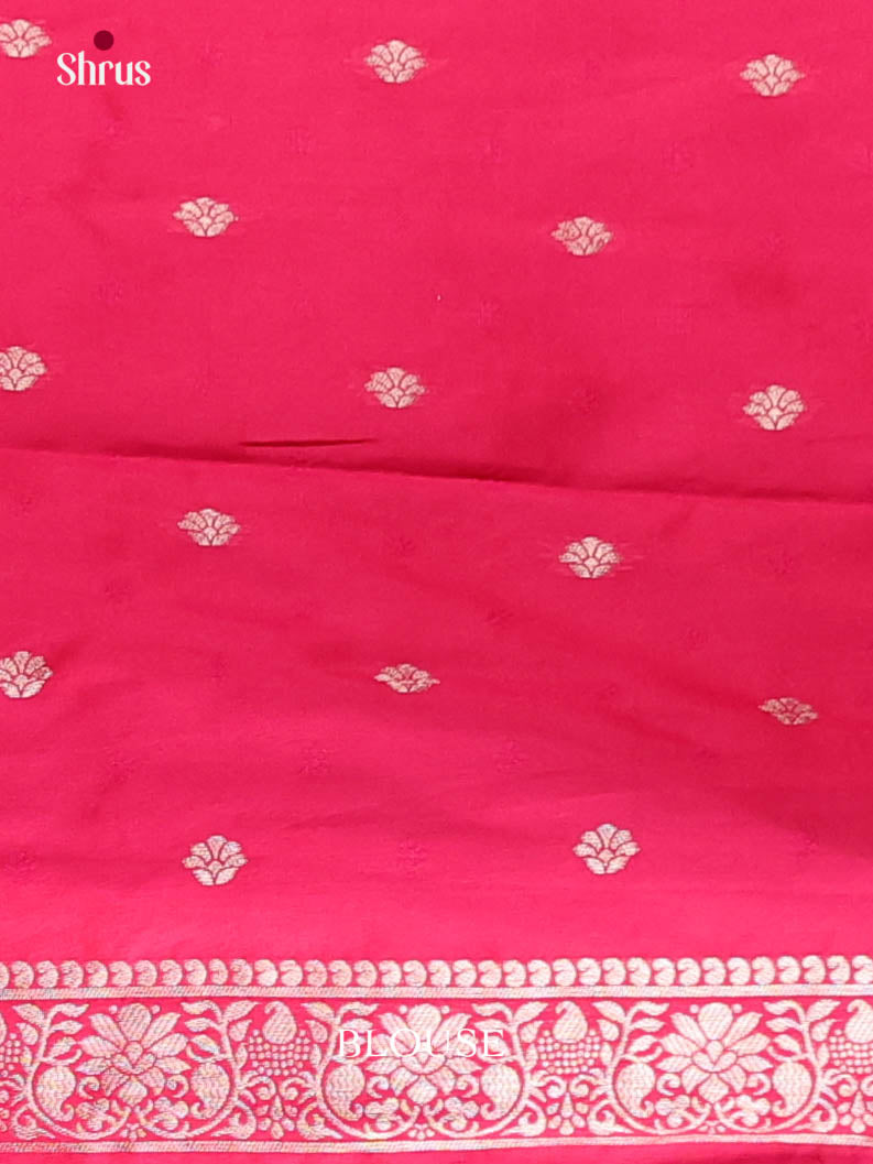 Pink - Semi Softsilk Saree