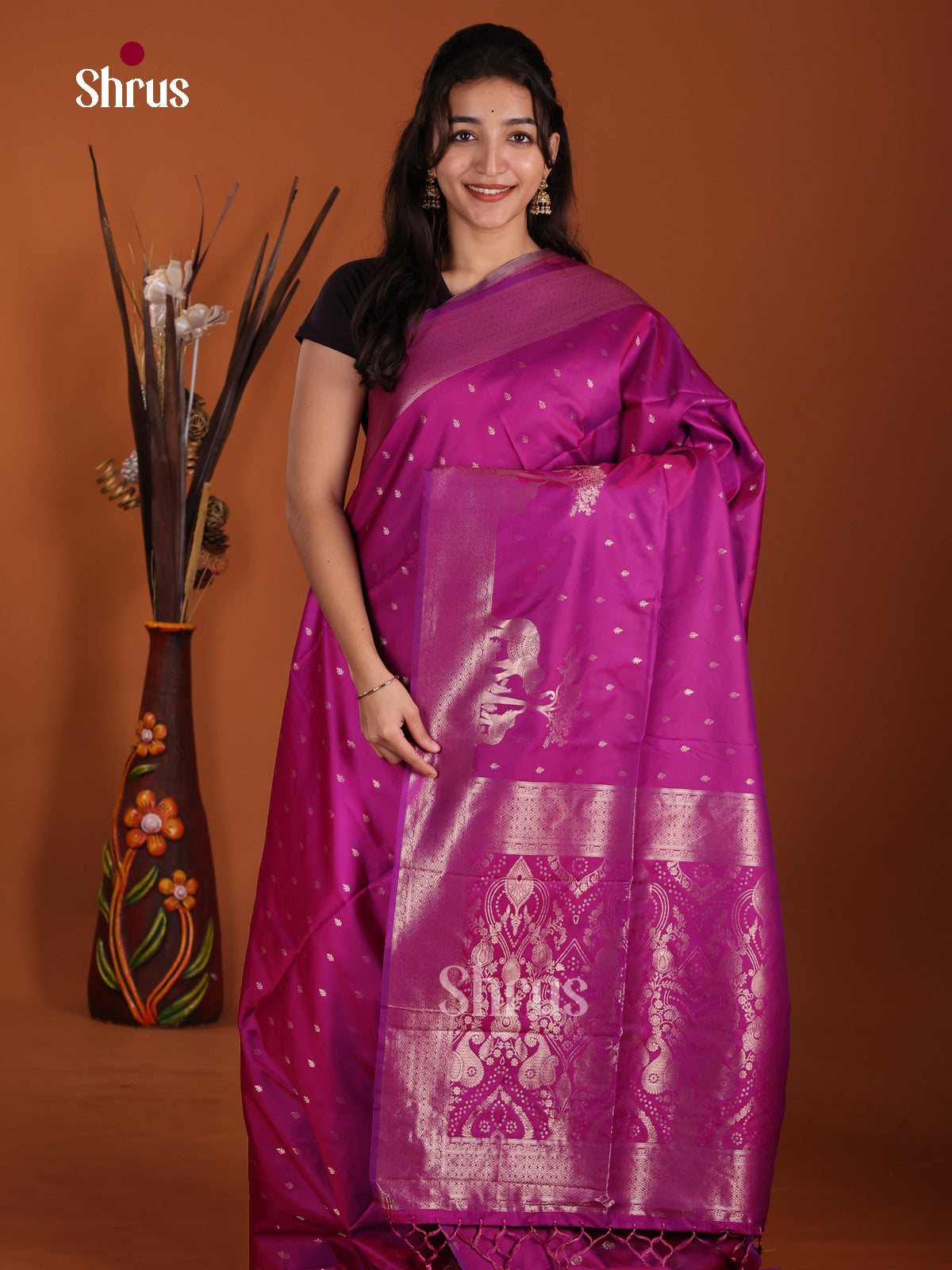 DJS24439 - Semi Softsilk Saree
