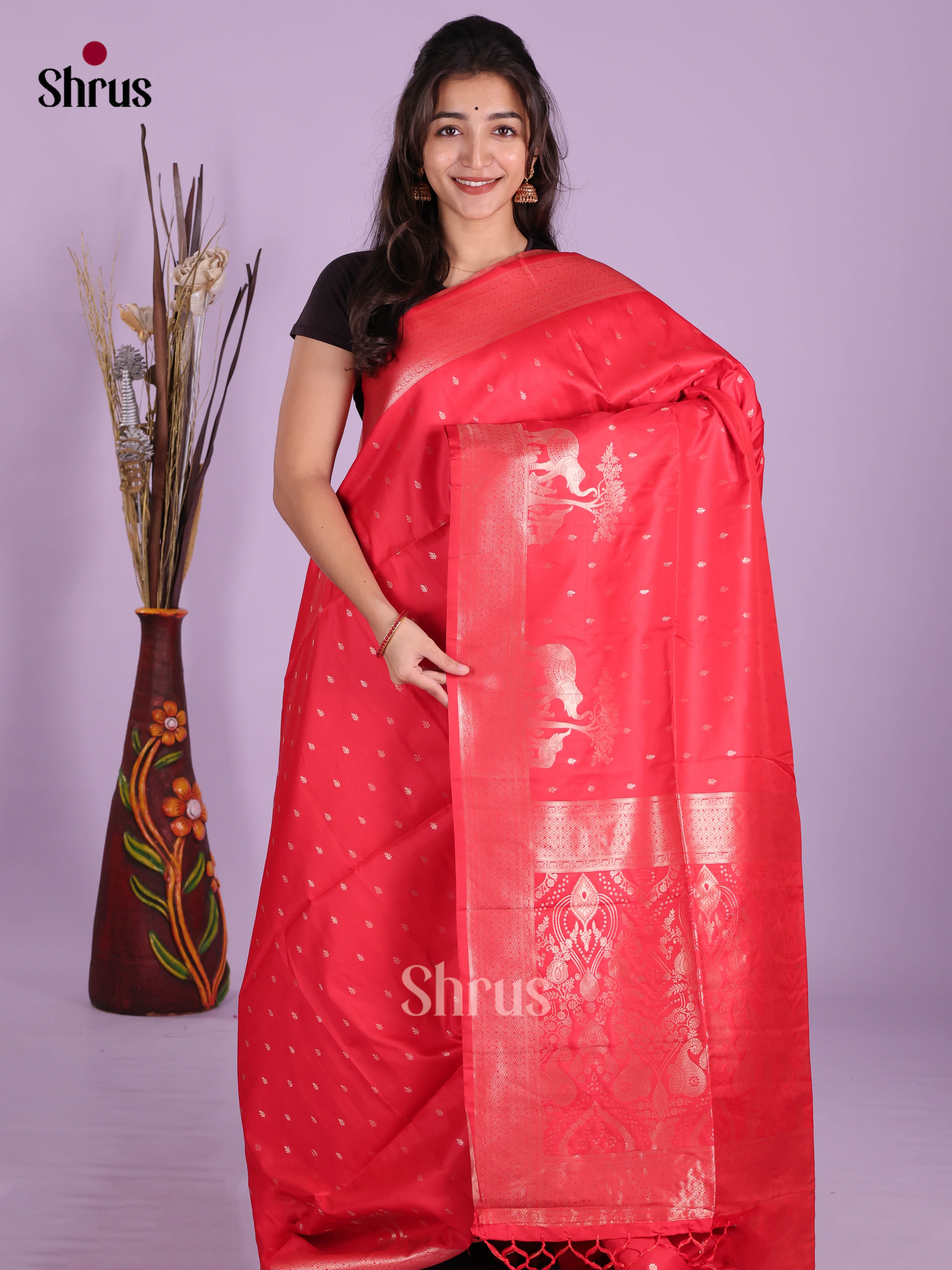 DJS24441 - Semi Softsilk Saree