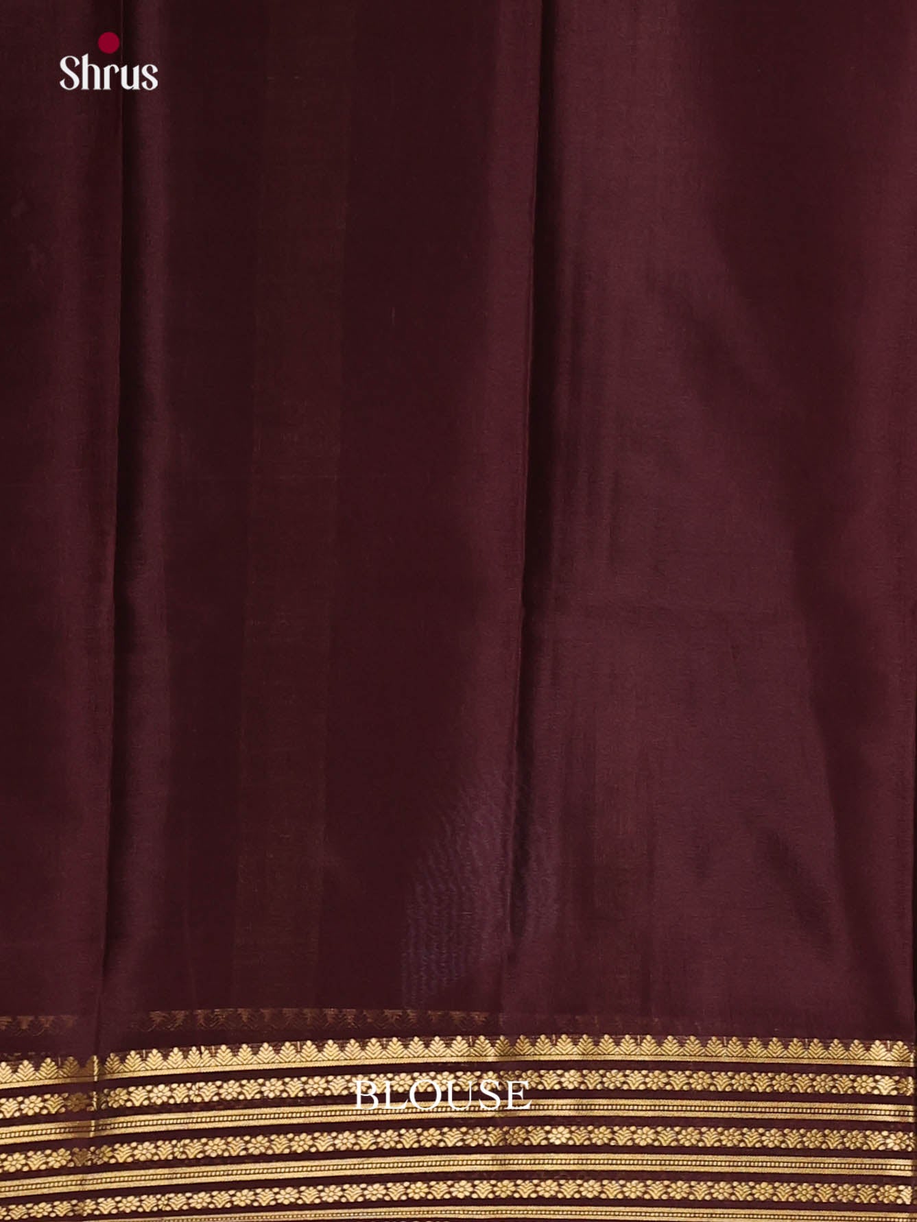 Exquisite Pink & Brown Mysore Silk Saree with rich traditional zari border