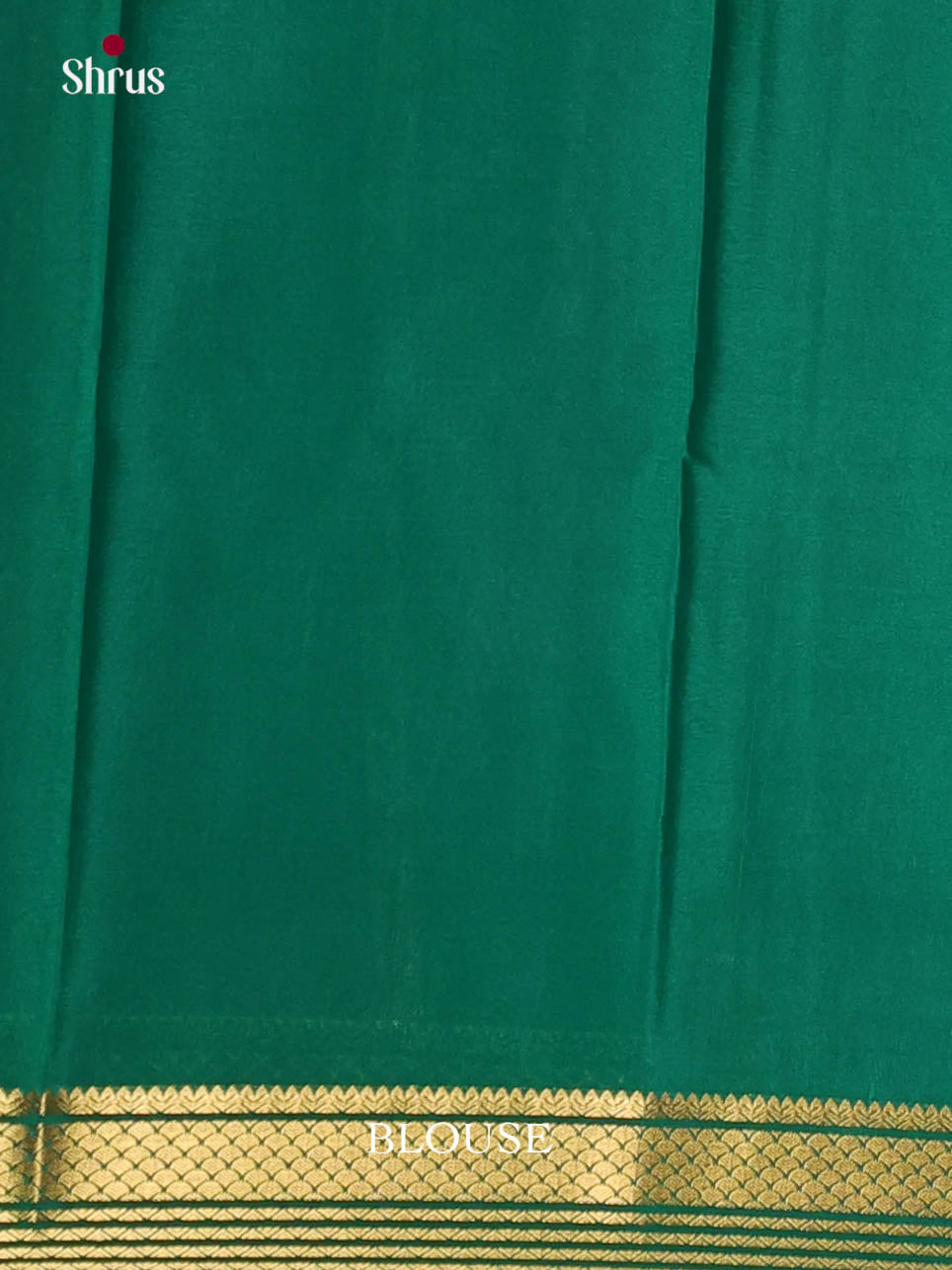 Elegant Brown & Green Mysore Silk Saree with contrast zari border