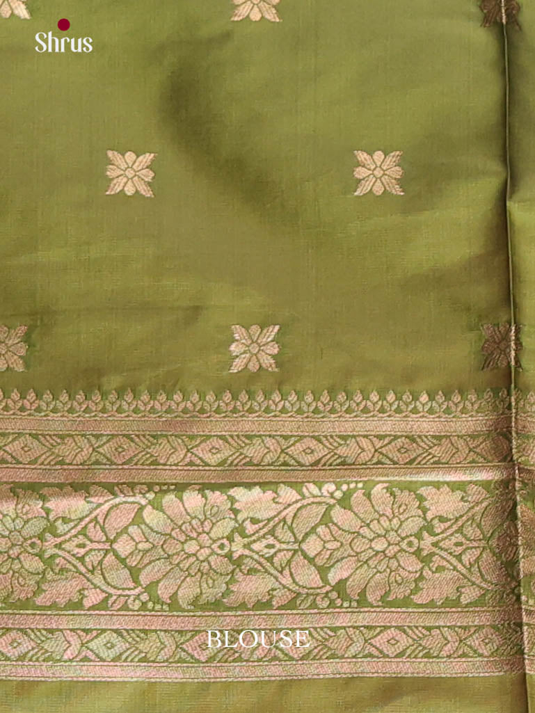 Green- Semi Softsilk Saree