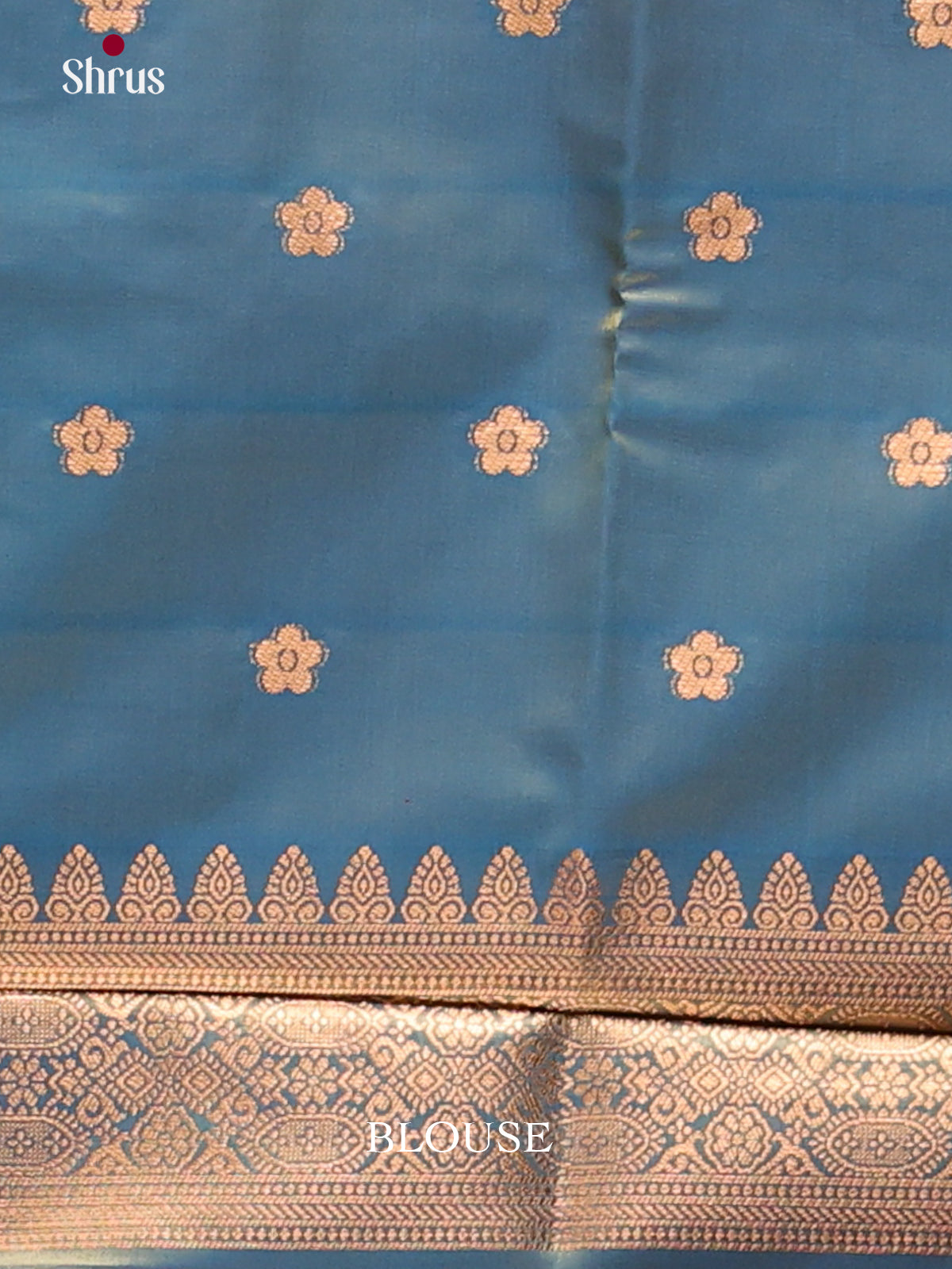 Brick & Blue - Semi Softsilk Saree