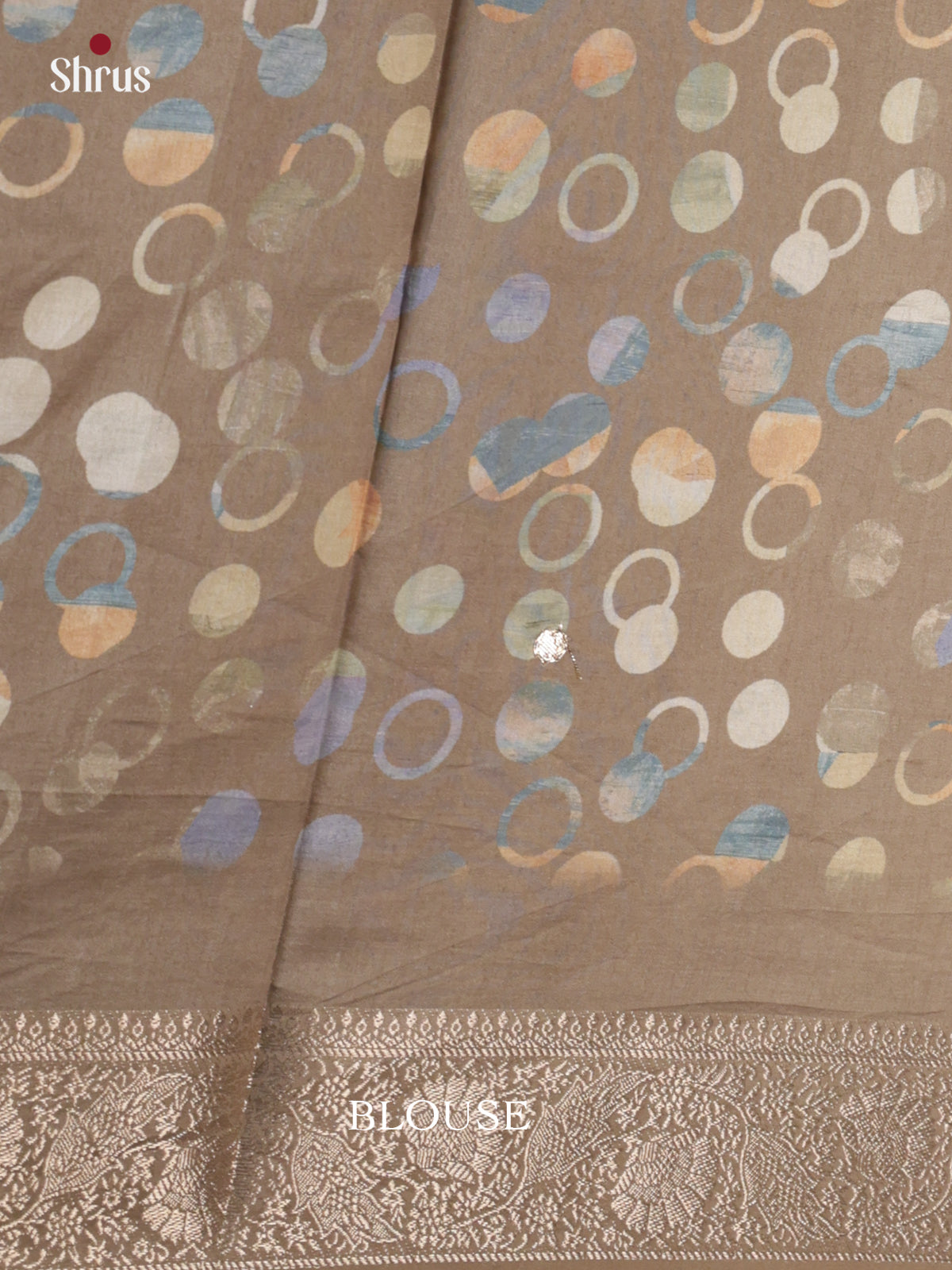 DJS25201 - Printed Semi Tussar Saree - Shop on Shrus.com