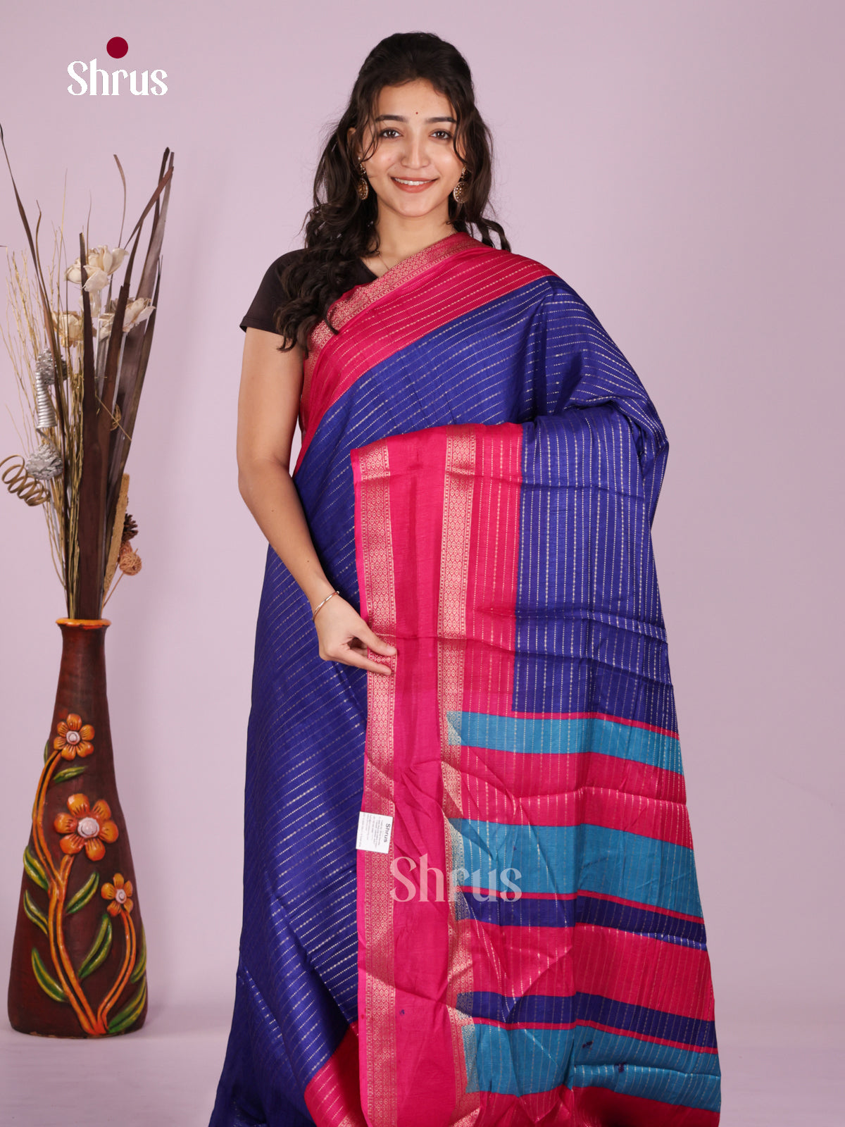 DJS25208 - Semi Mysoresilk Saree - Shop on Shrus.com