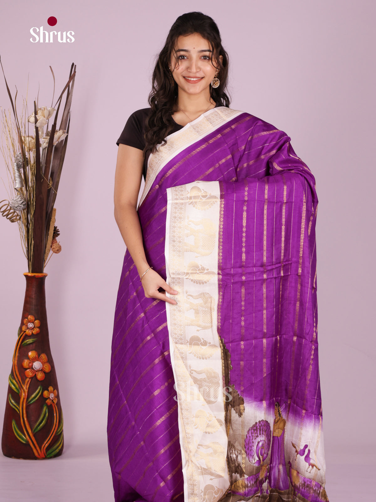 DJS25223 - Semi Mysoresilk Saree