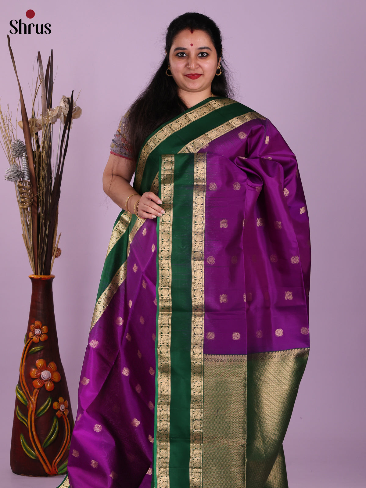 DJS25282 - Soft Silk (HR) Saree - Shop on Shrus.com
