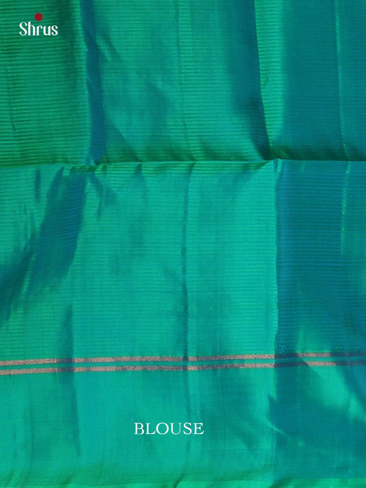 Regal Brown & Green Soft Silk Saree with zari stripes & Brocade pallu