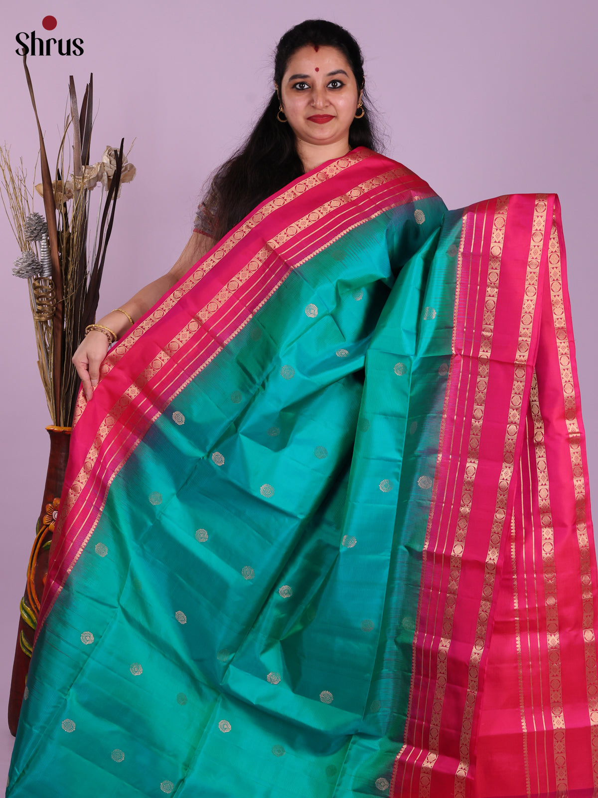 DJS25302 - Soft Silk (HR) Saree - Shop on Shrus.com