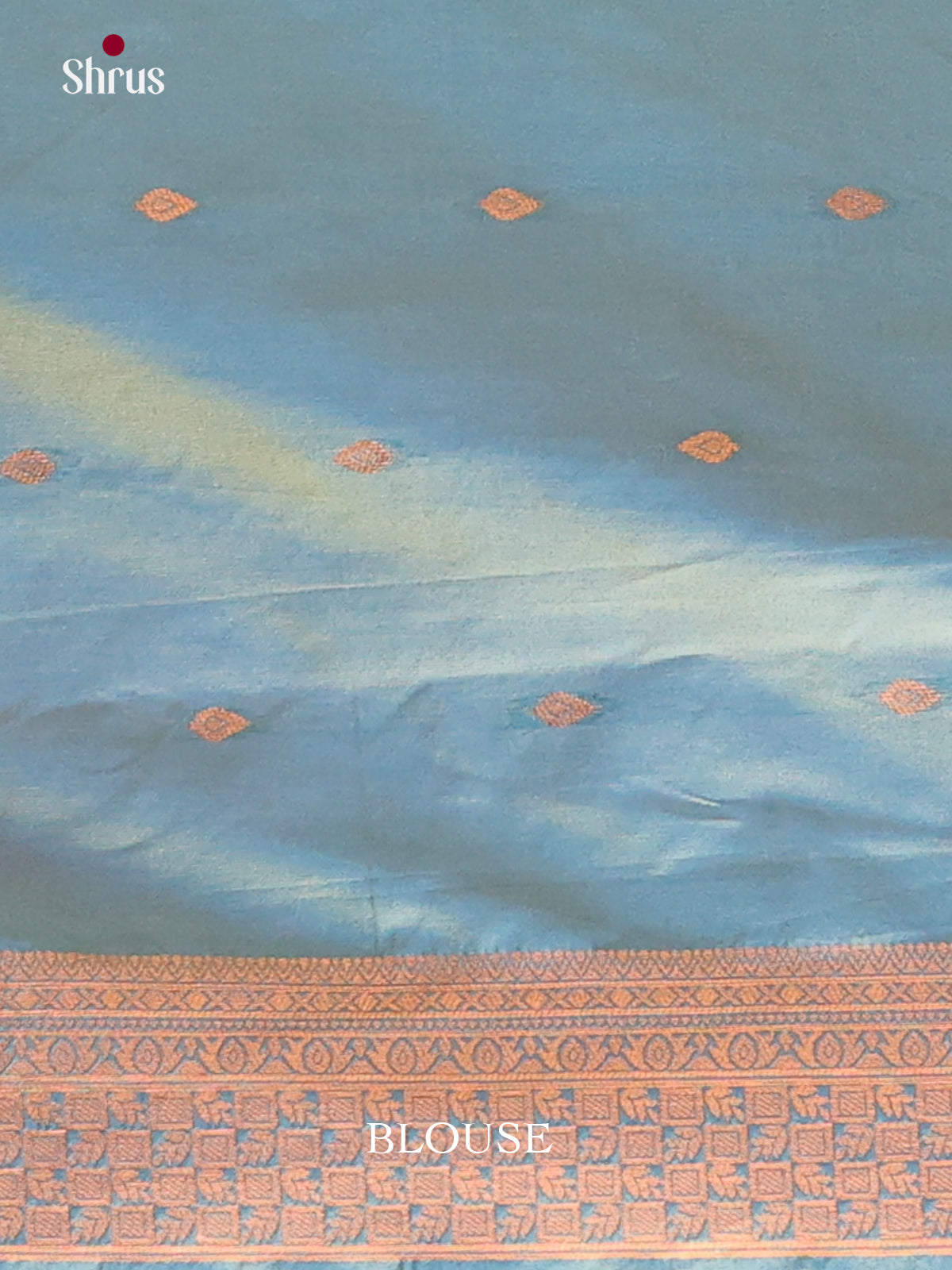 Orangish Pink & Green - Semi Softsilk Saree