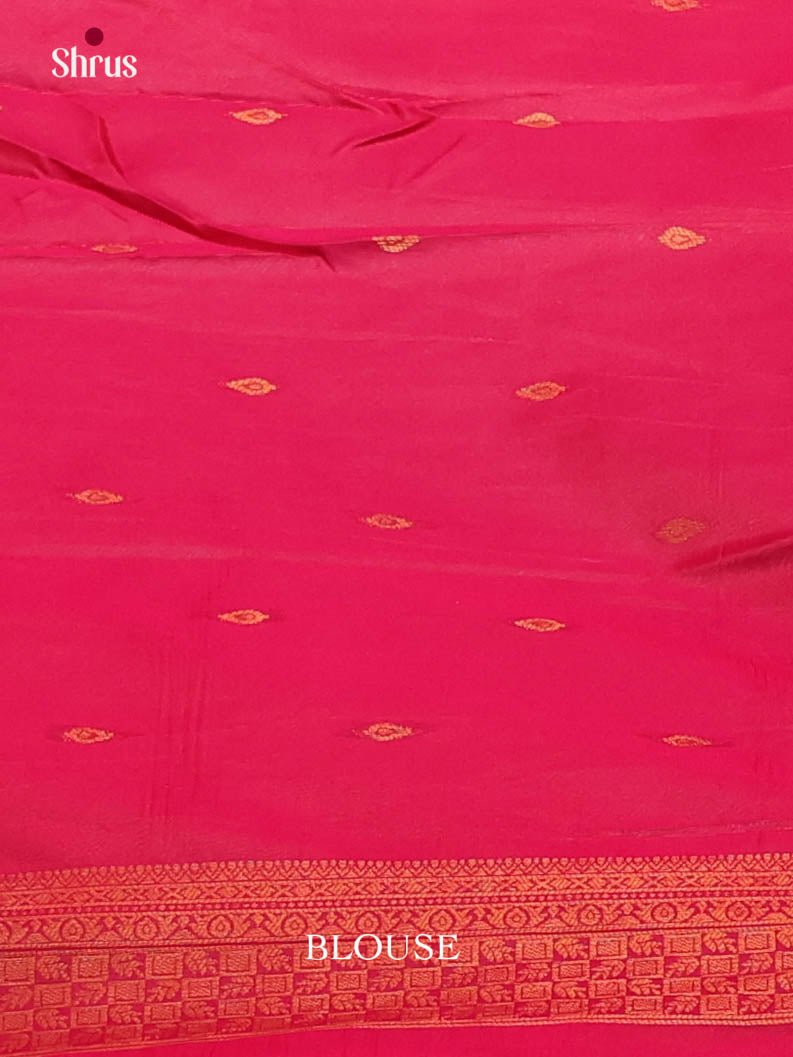 Violet & Pink - Semi Softsilk Saree