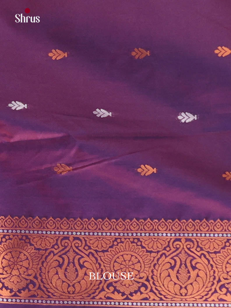 Pink & Violet - Semi Softsilk Saree