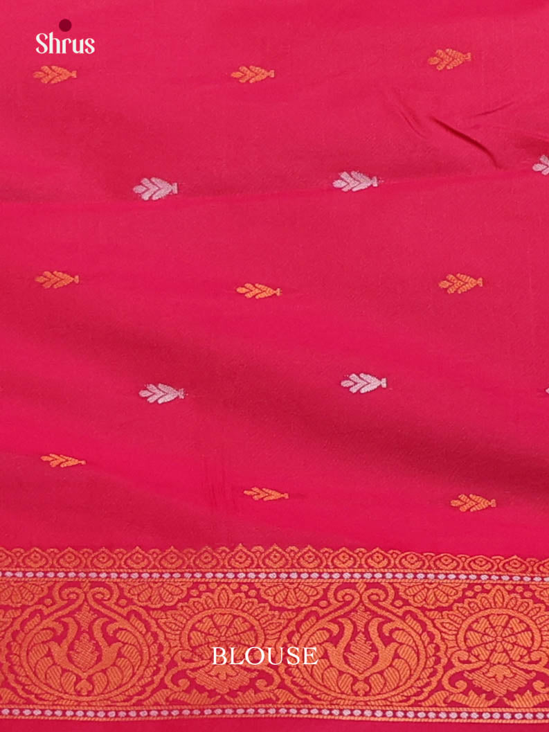 Violet & Pink - Semi Softsilk Saree
