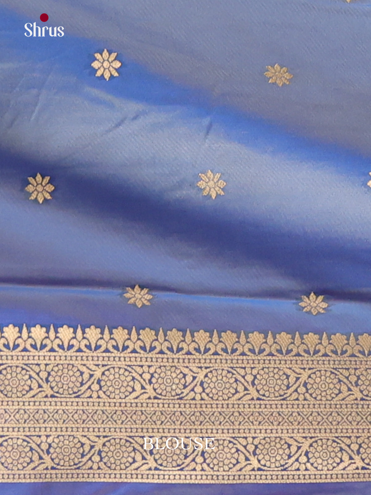 Blue- Semi Softsilk Saree