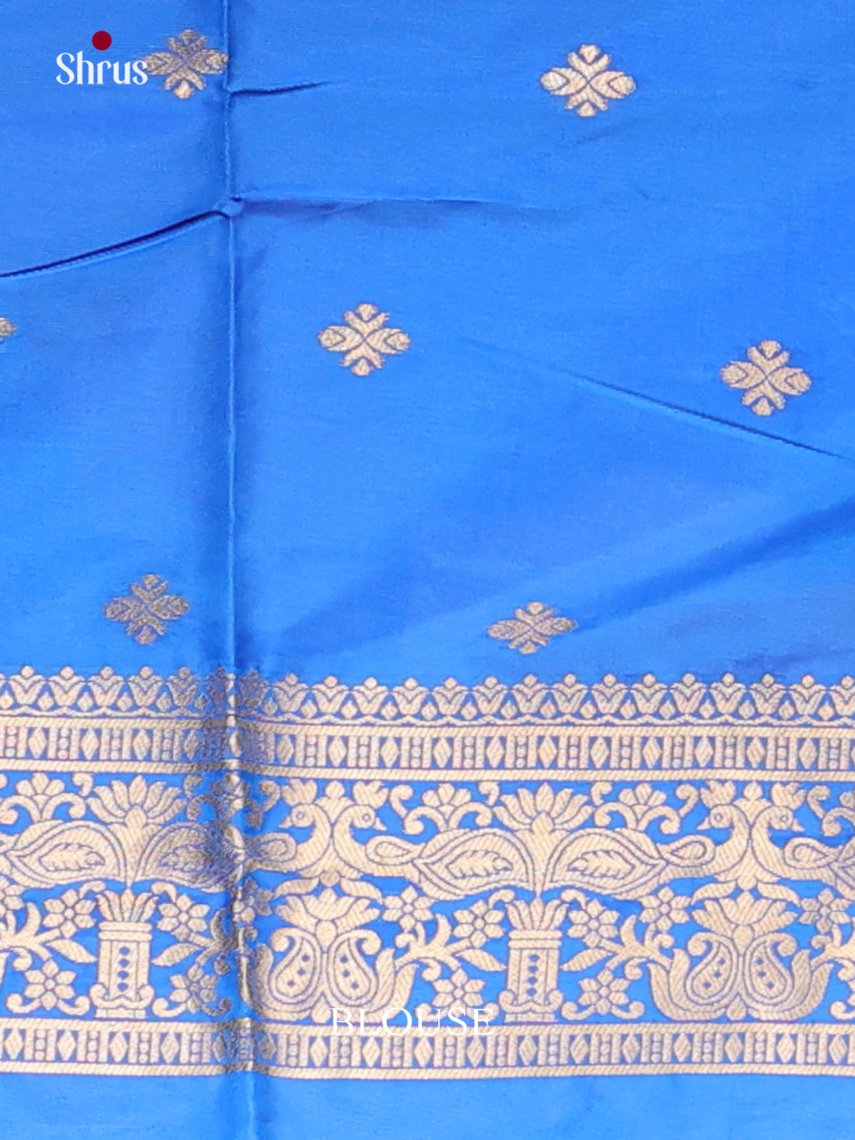 Blue - Semi Softsilk Saree
