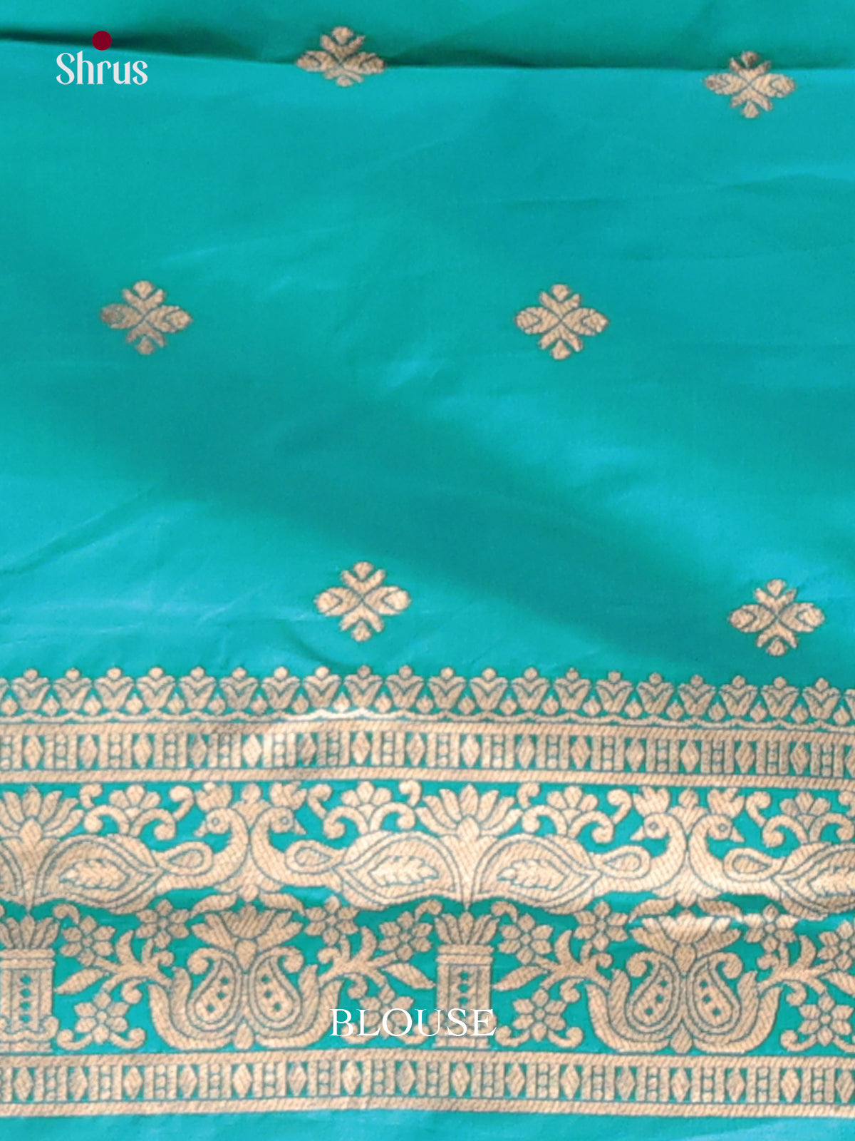 Teal Blue- Semi Softsilk Saree
