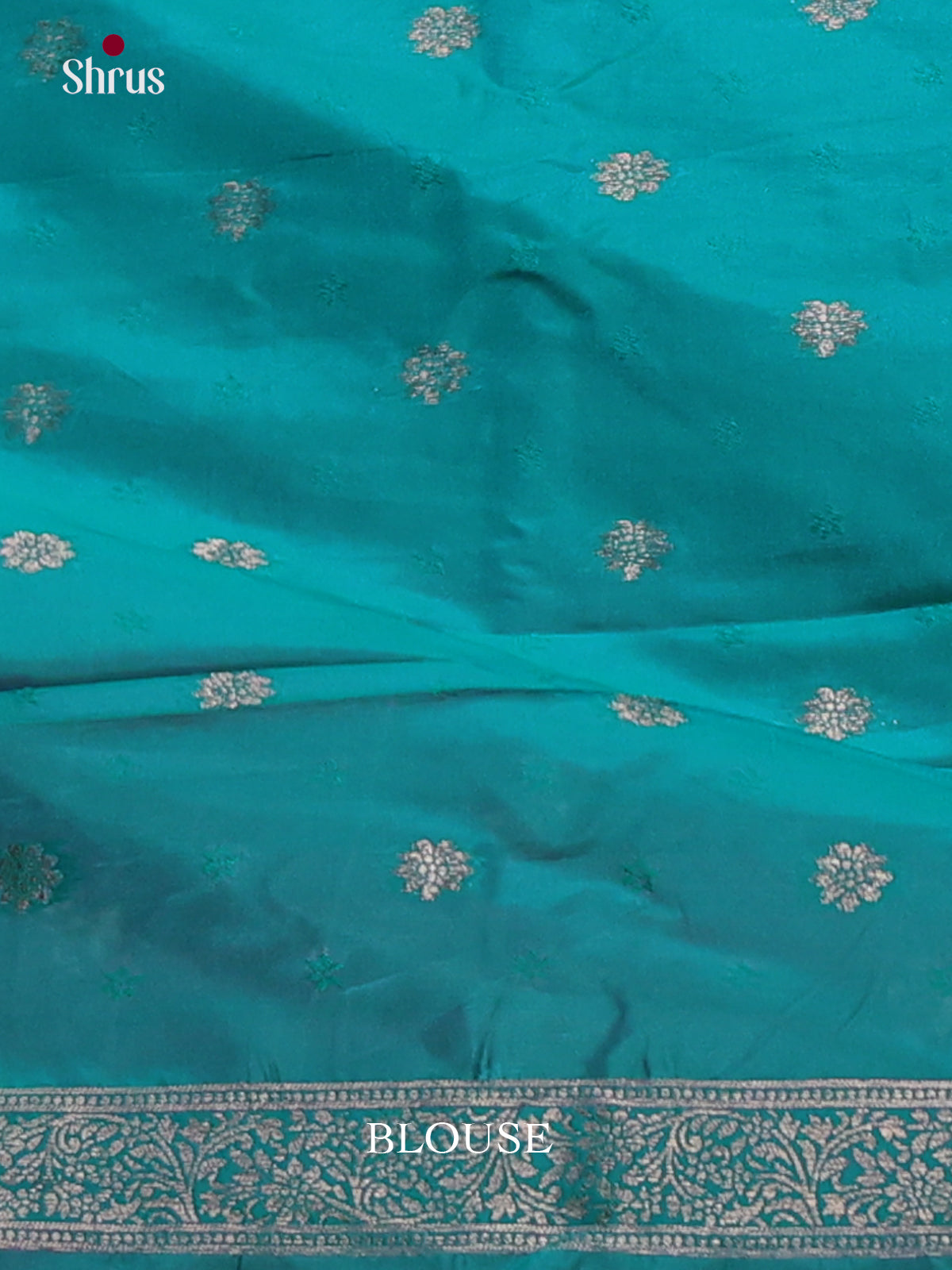 Teal - Semi Softsilk Saree