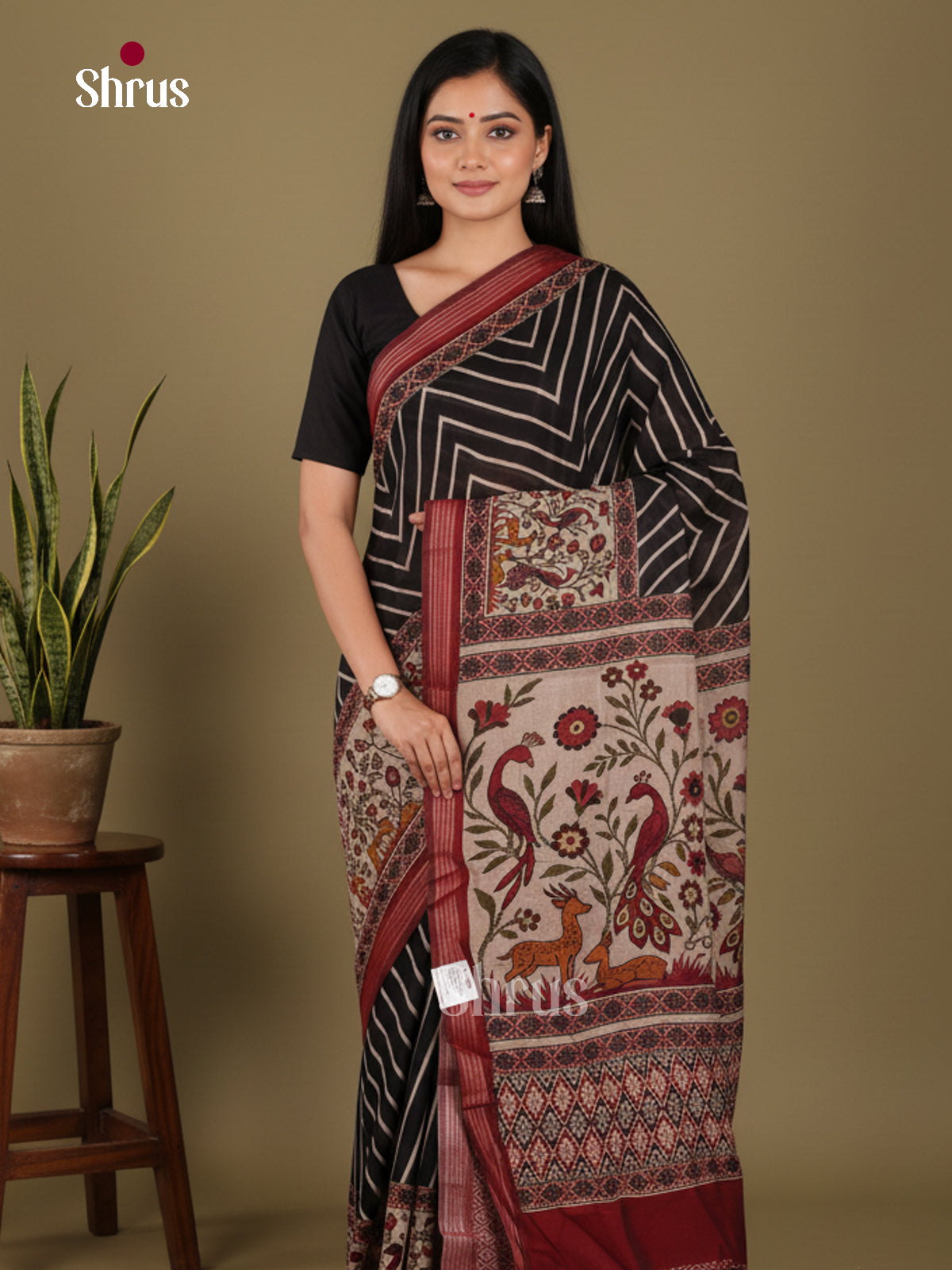 DJS27057 - Art Modal Saree - Shop on Shrus.com