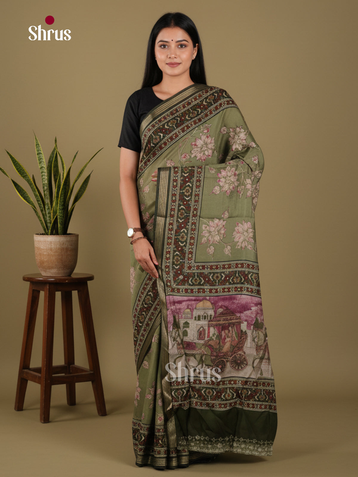 DJS27073 - Art Modal Saree - Shop on Shrus.com