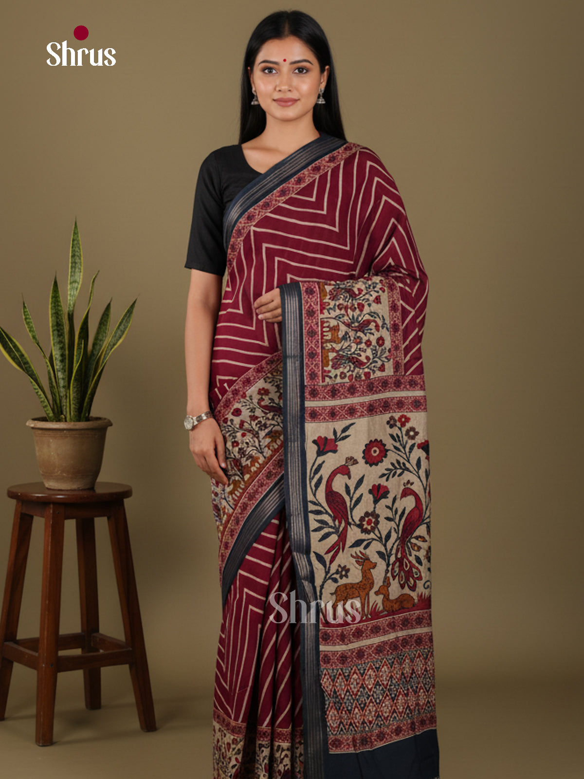 DJS27079 - Art Modal Saree - Shop on Shrus.com