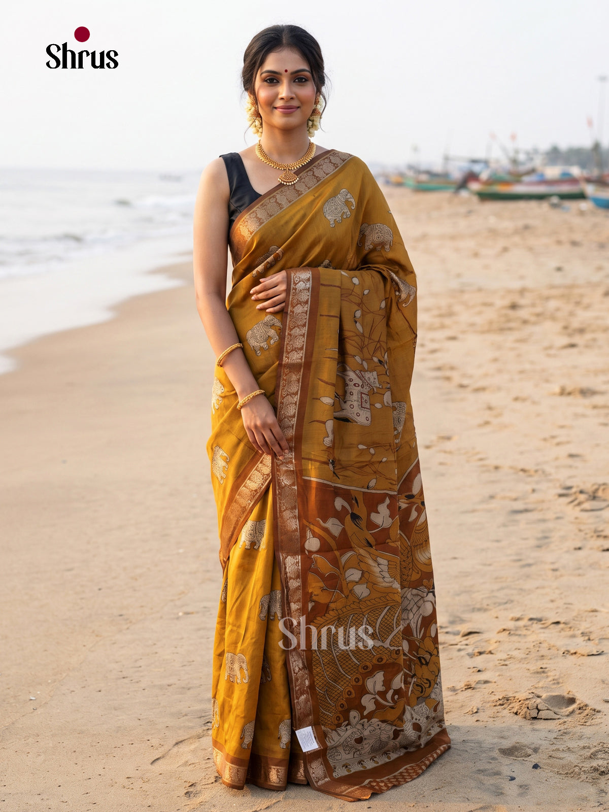 Mustard - Semi Modal Saree