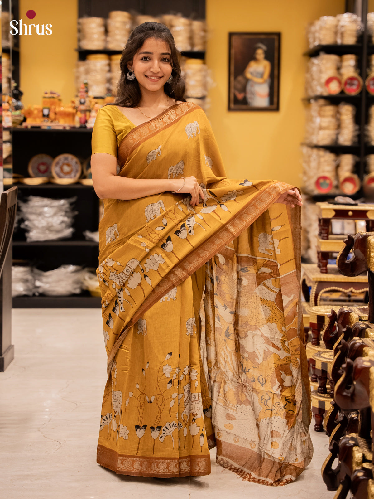 Mustard - Semi Modal Saree