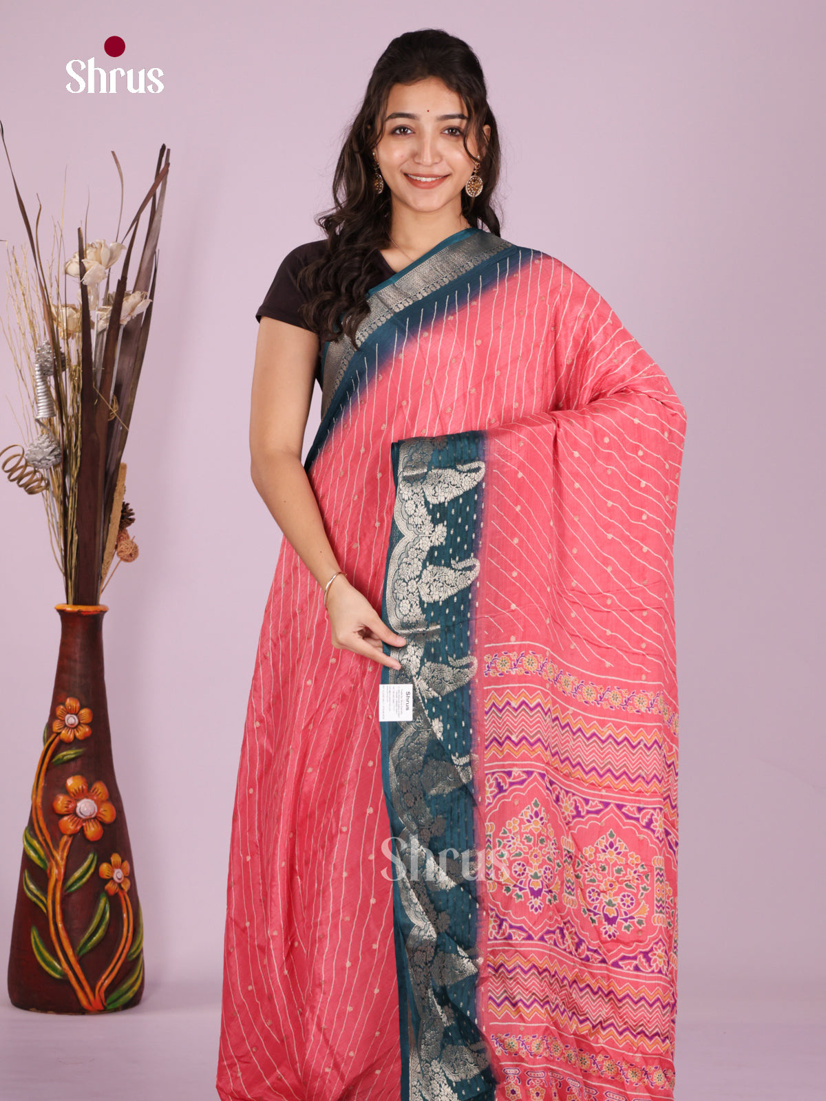 DJS27136 - Semi Mysoresilk Saree - Shop on Shrus.com