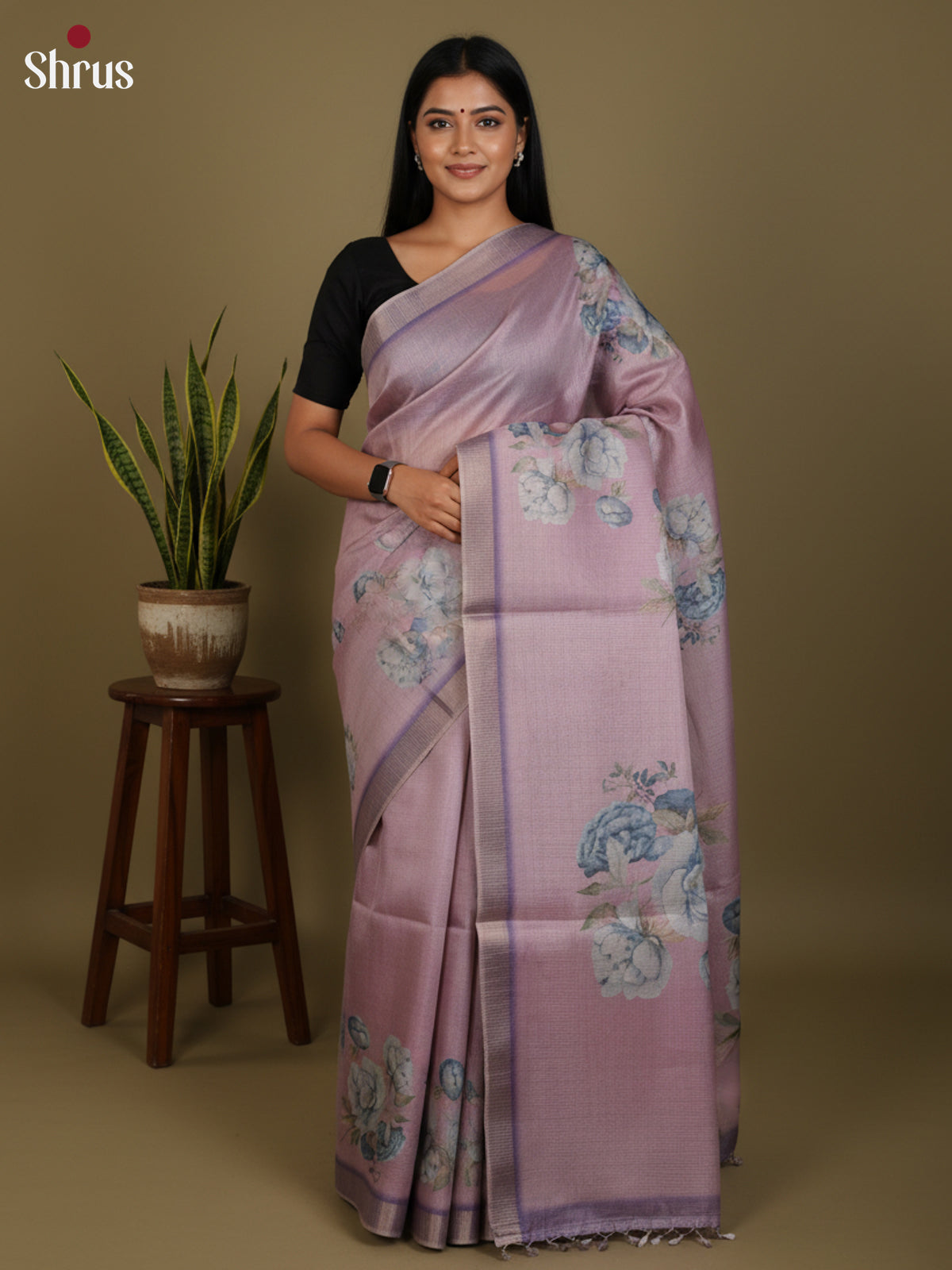 DJS27210 - Semi Tussar Saree - Shop on Shrus.com