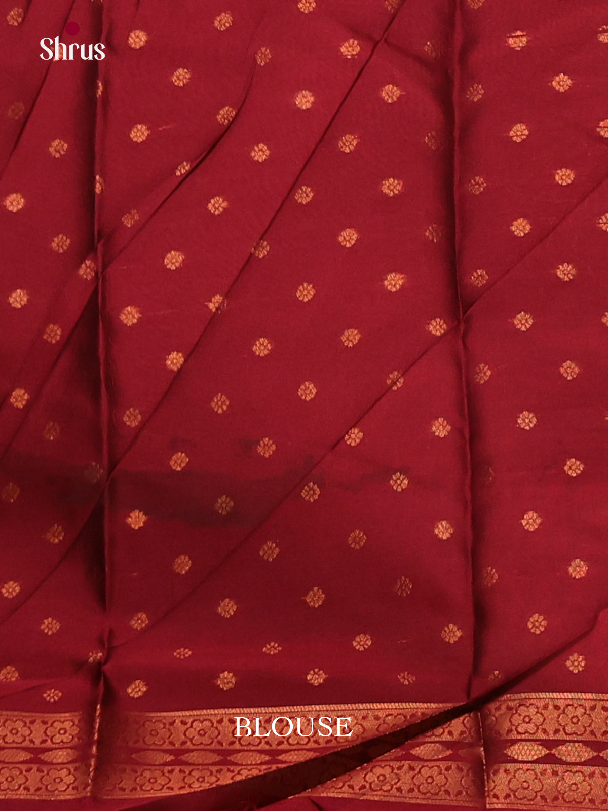 Light Brown & Maroon - Semi Softsilk Saree - Shop on Shrus.com
