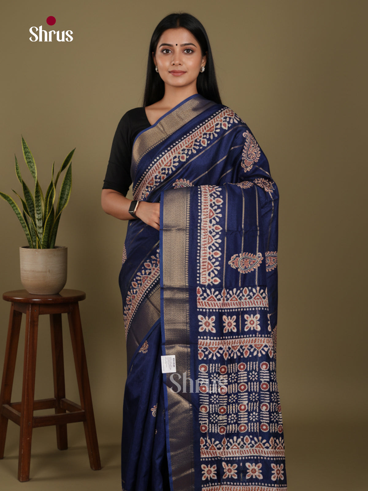 DJS28382 - Semi Crepe Saree - Shop on Shrus.com