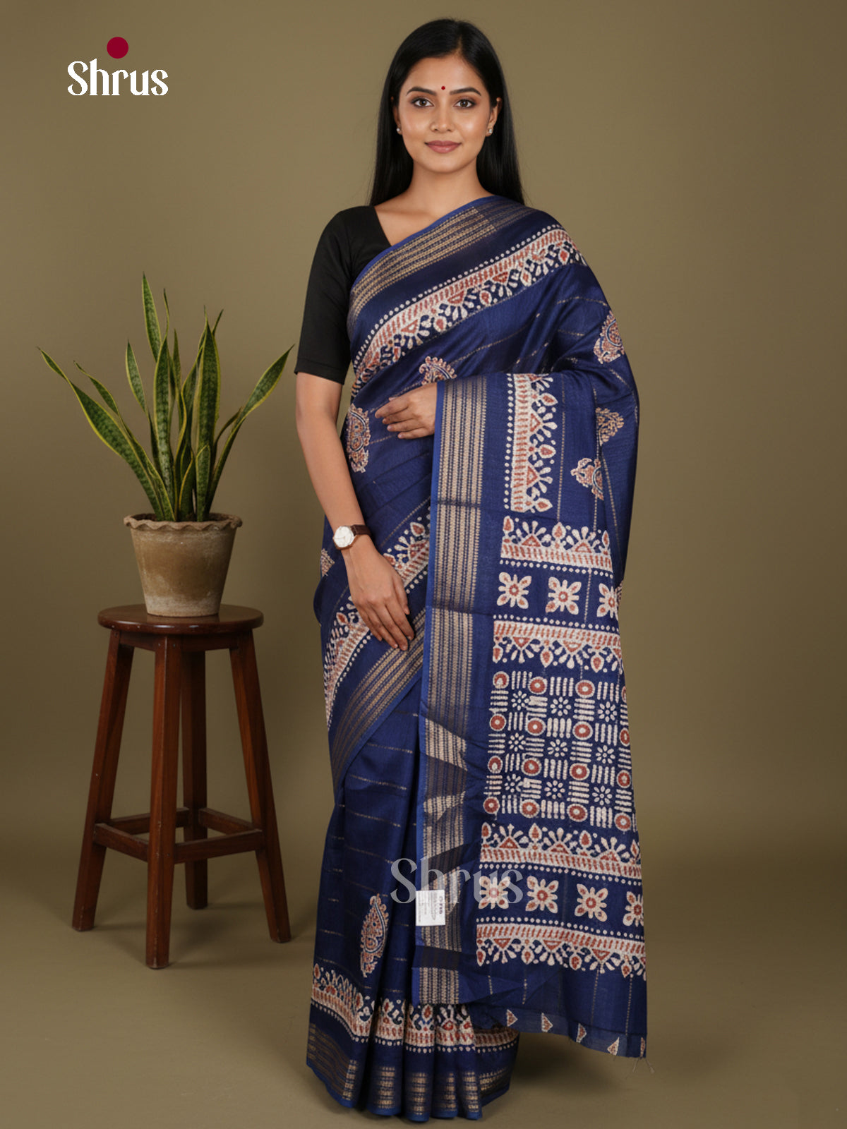 DJS28396 - Semi Crepe Saree - Shop on Shrus.com