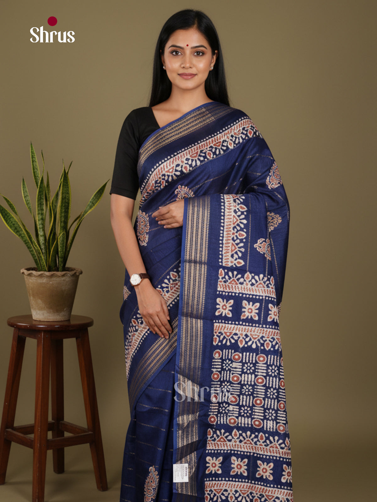 DJS28396 - Semi Crepe Saree - Shop on Shrus.com