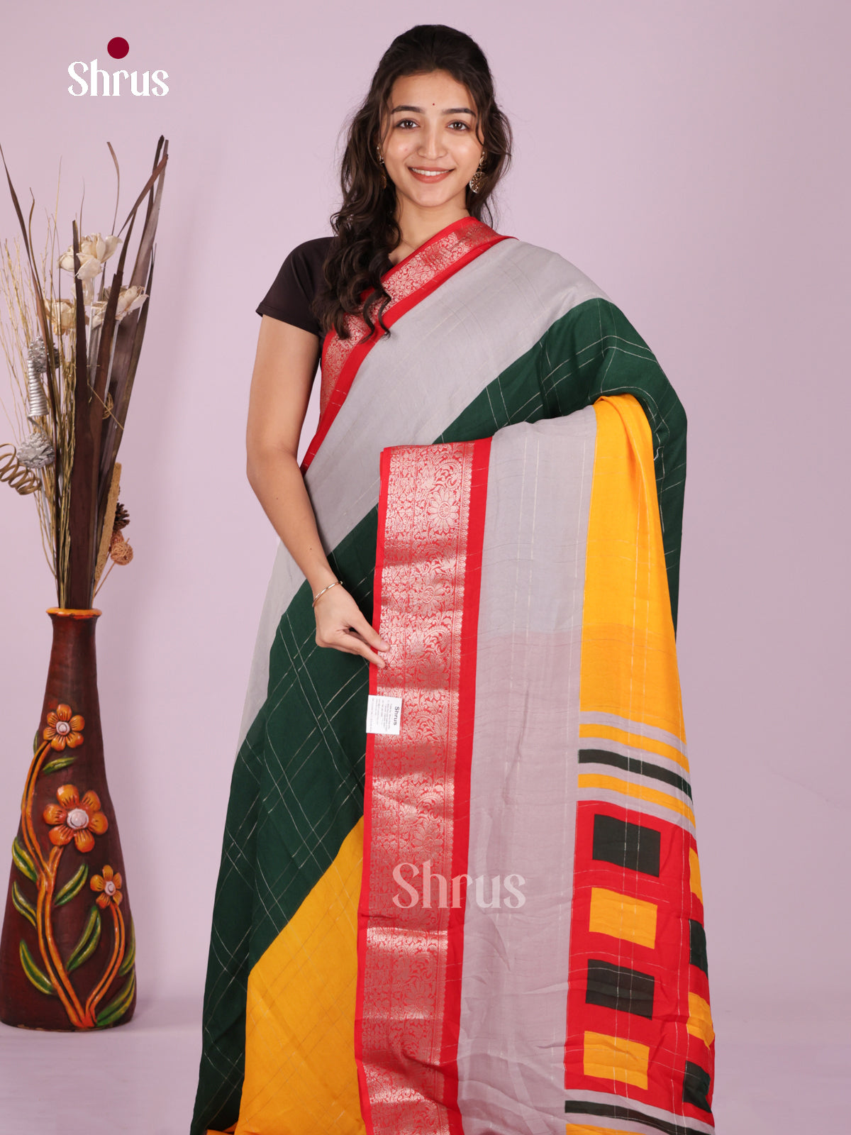 DJS28508 - Semi Mysoresilk Saree - Shop on Shrus.com