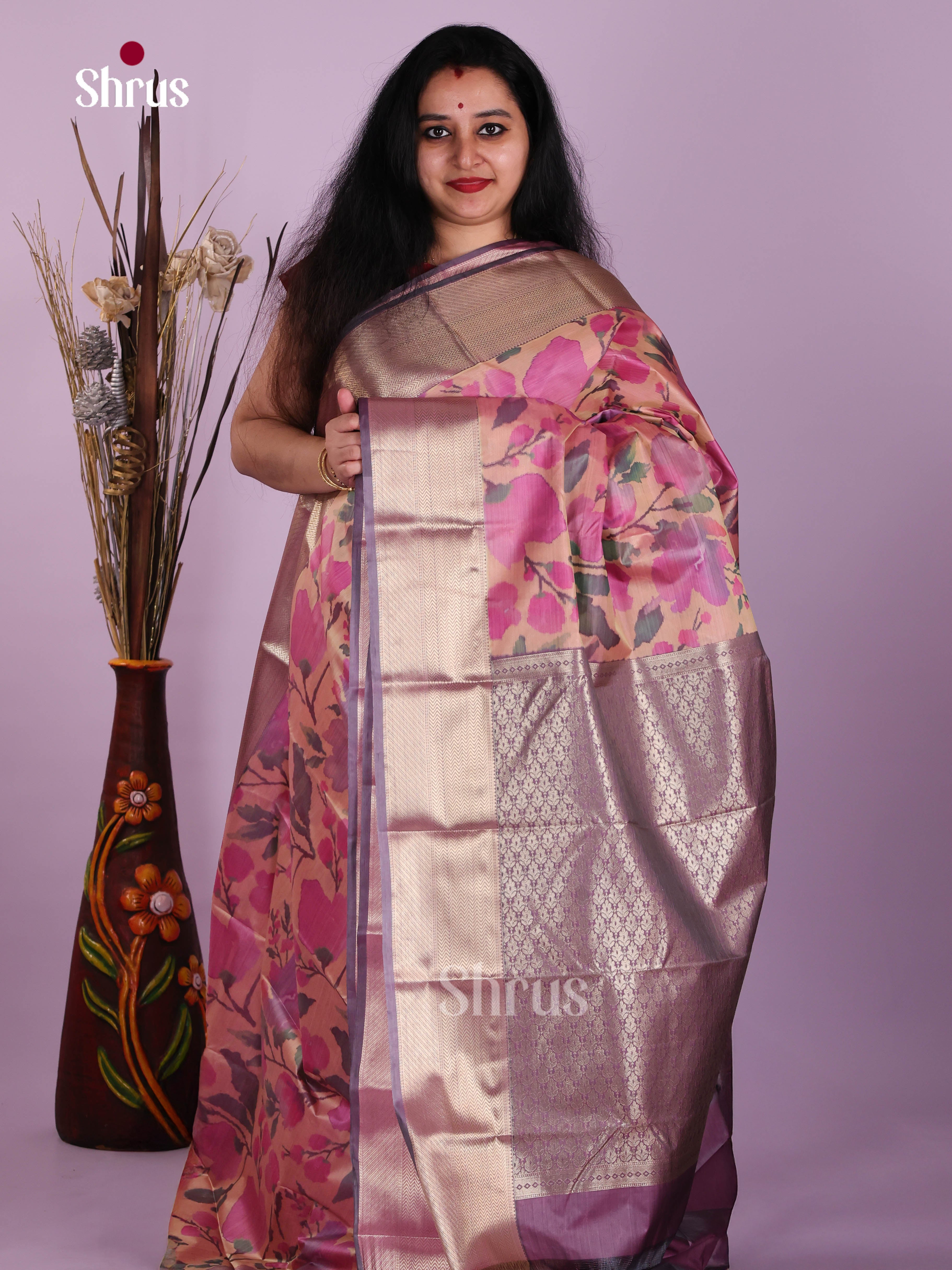 DJS29007 - Kanchipuram-halfpure Saree