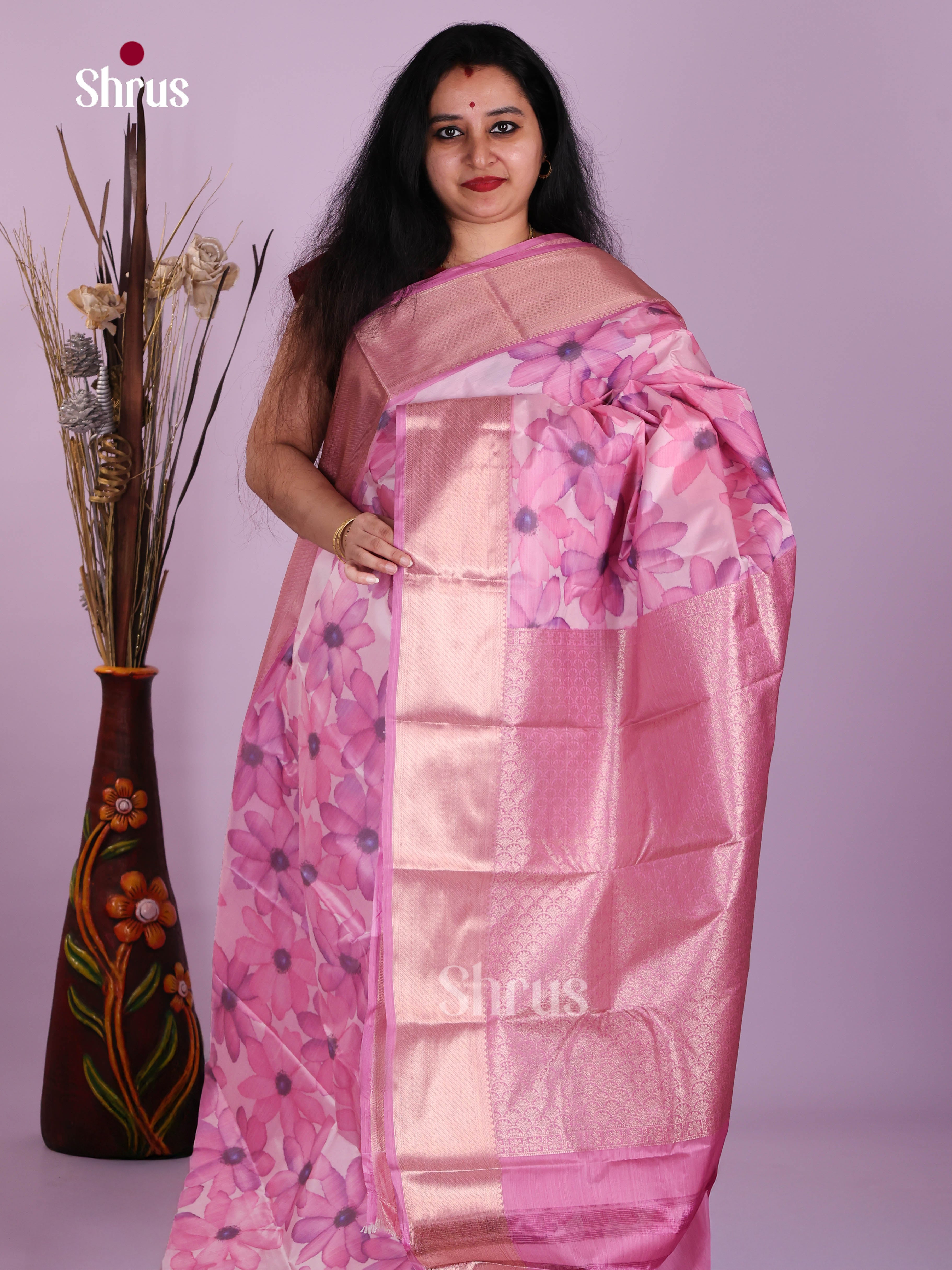 DJS29009 - Kanchipuram-halfpure Saree