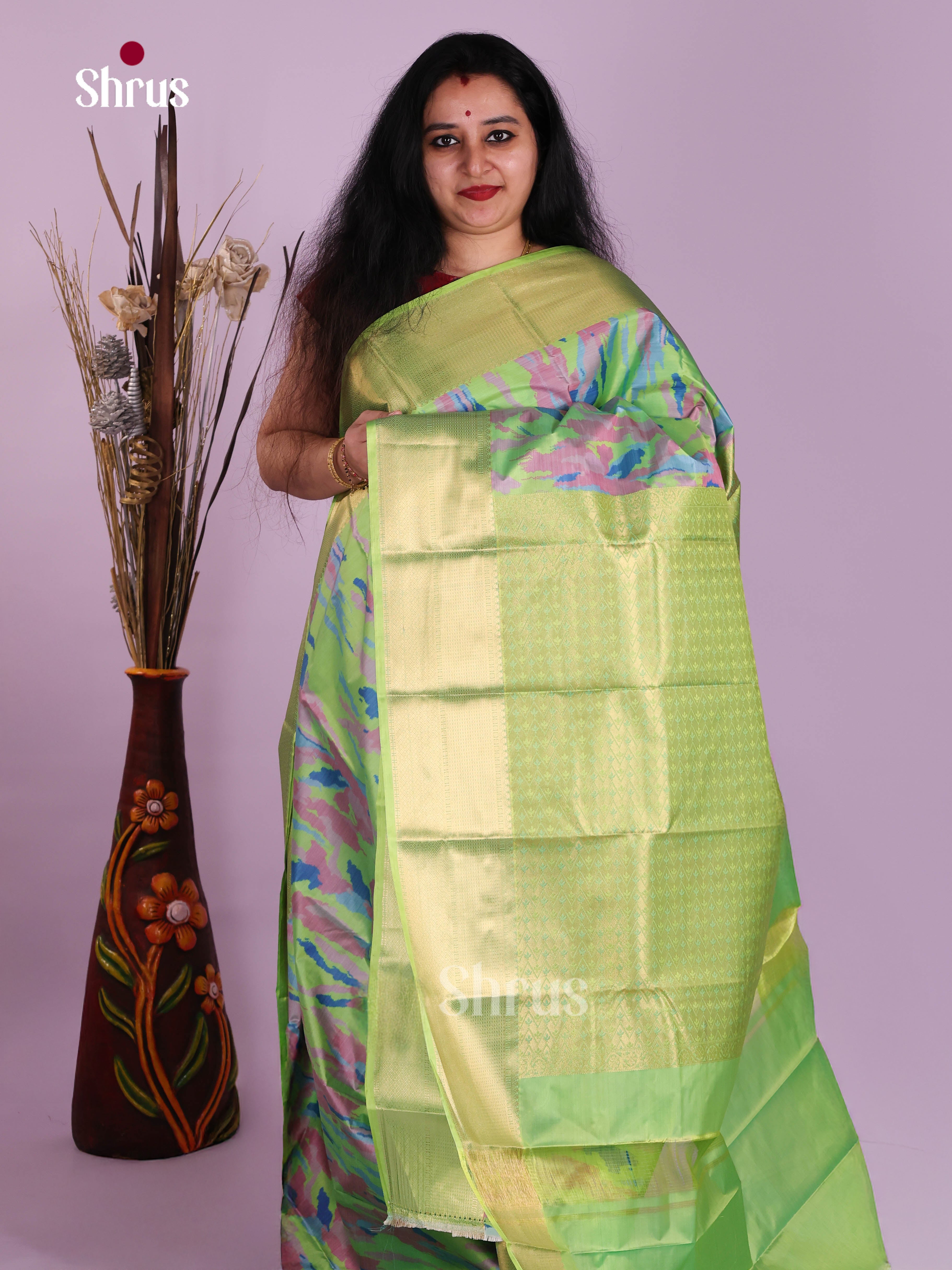 DJS29013 - Kanchipuram-halfpure Saree