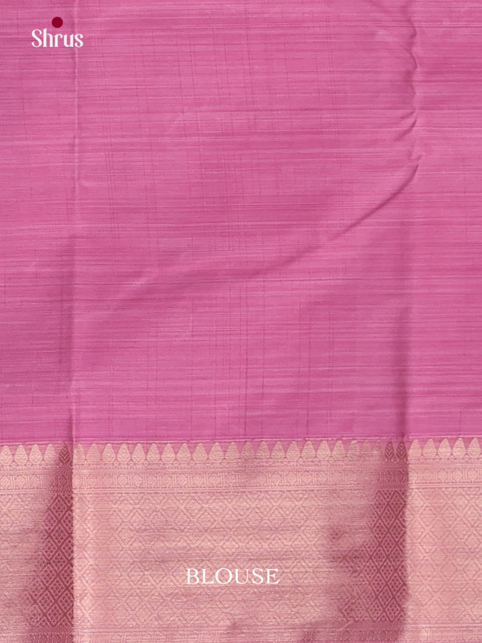 Pink - Kanchipuram-halfpure Saree