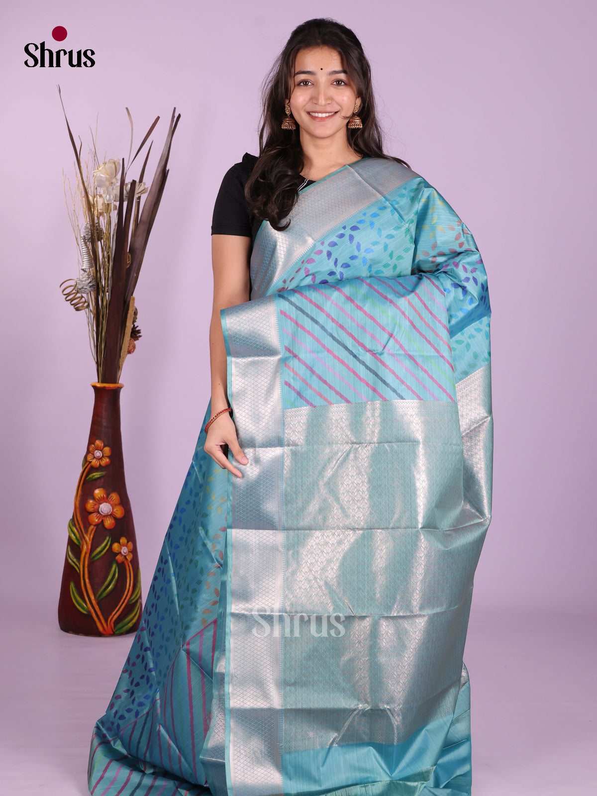 DJS29024 - Kanchipuram-halfpure Saree