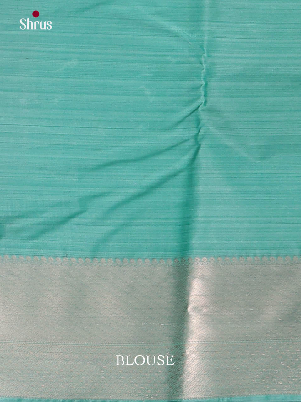 Aqua Green & Blue - Kanchipuram-halfpure Saree