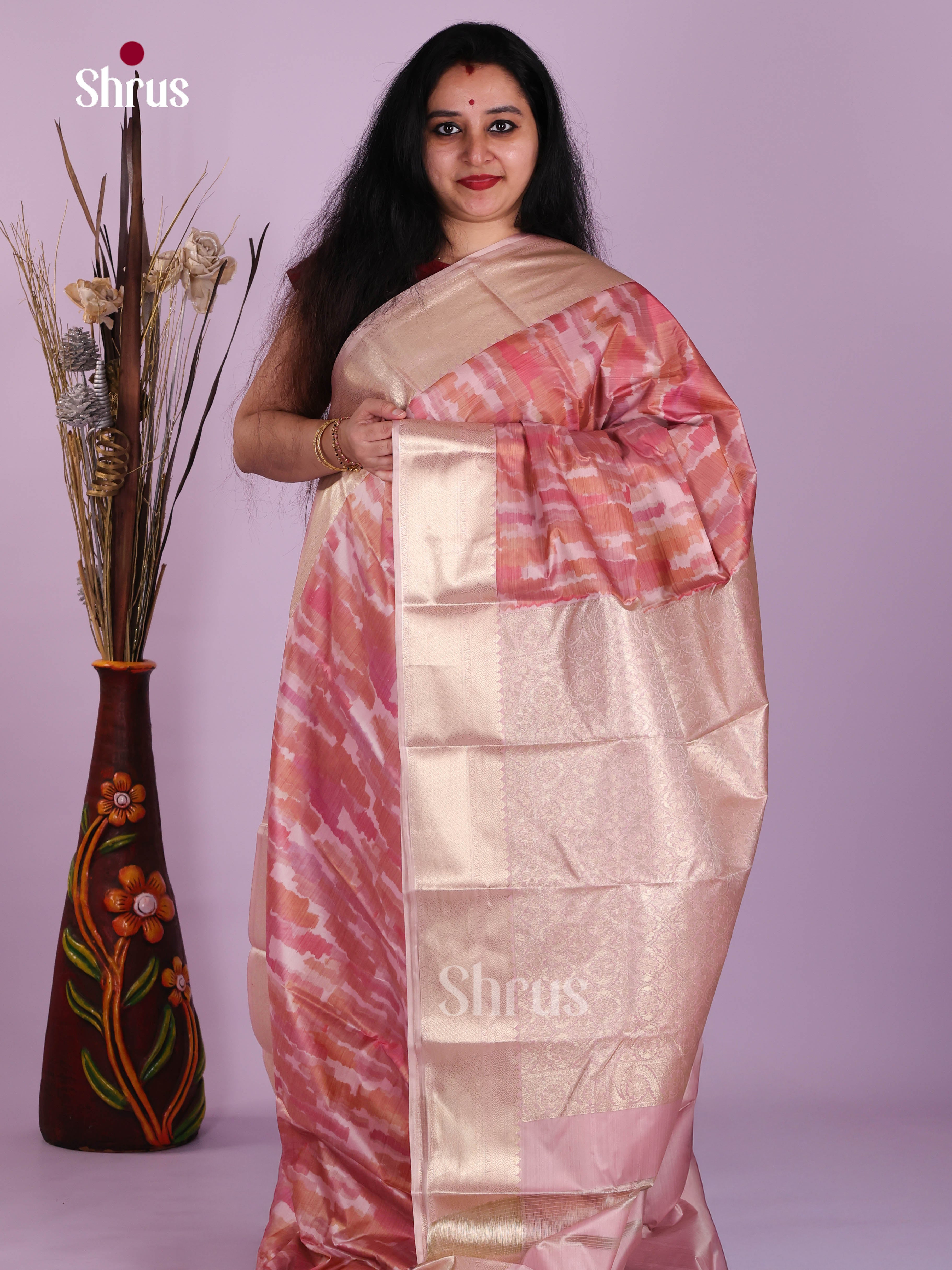 DJS29032 - Kanchipuram-halfpure Saree