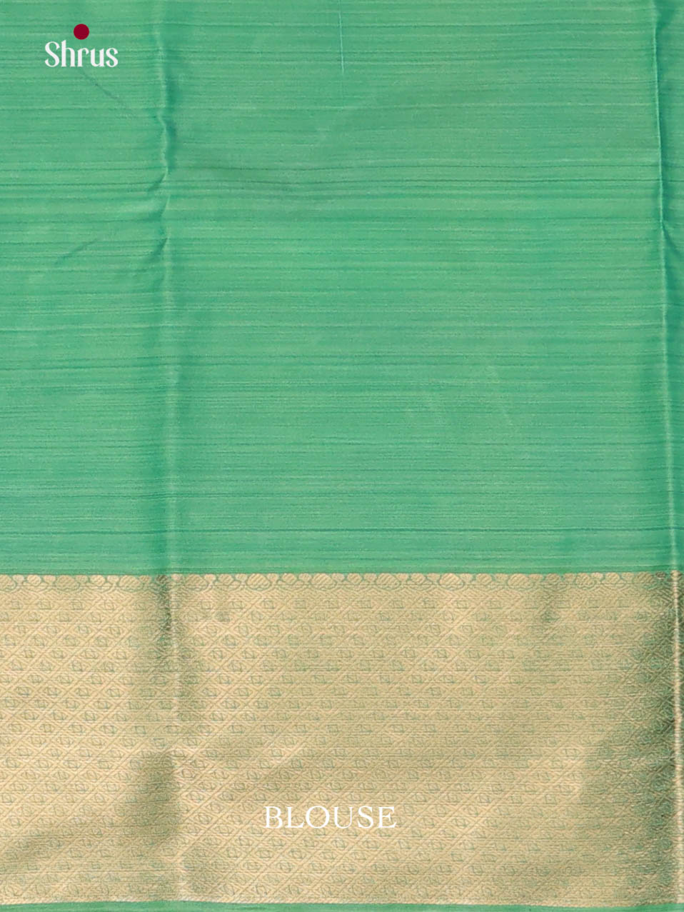 Teal Green - Kanchipuram-halfpure Saree