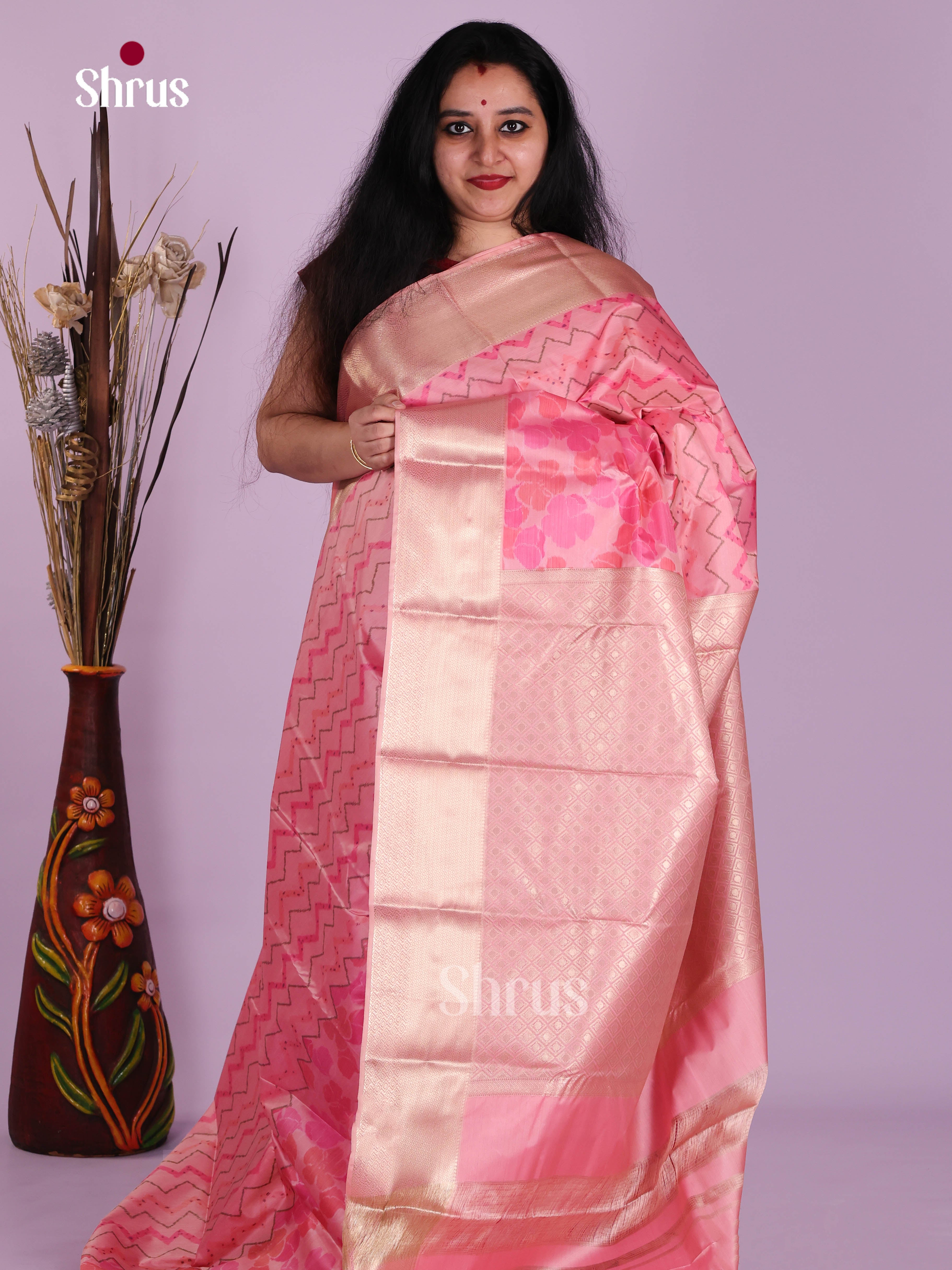 DJS29042 - Kanchipuram-halfpure Saree