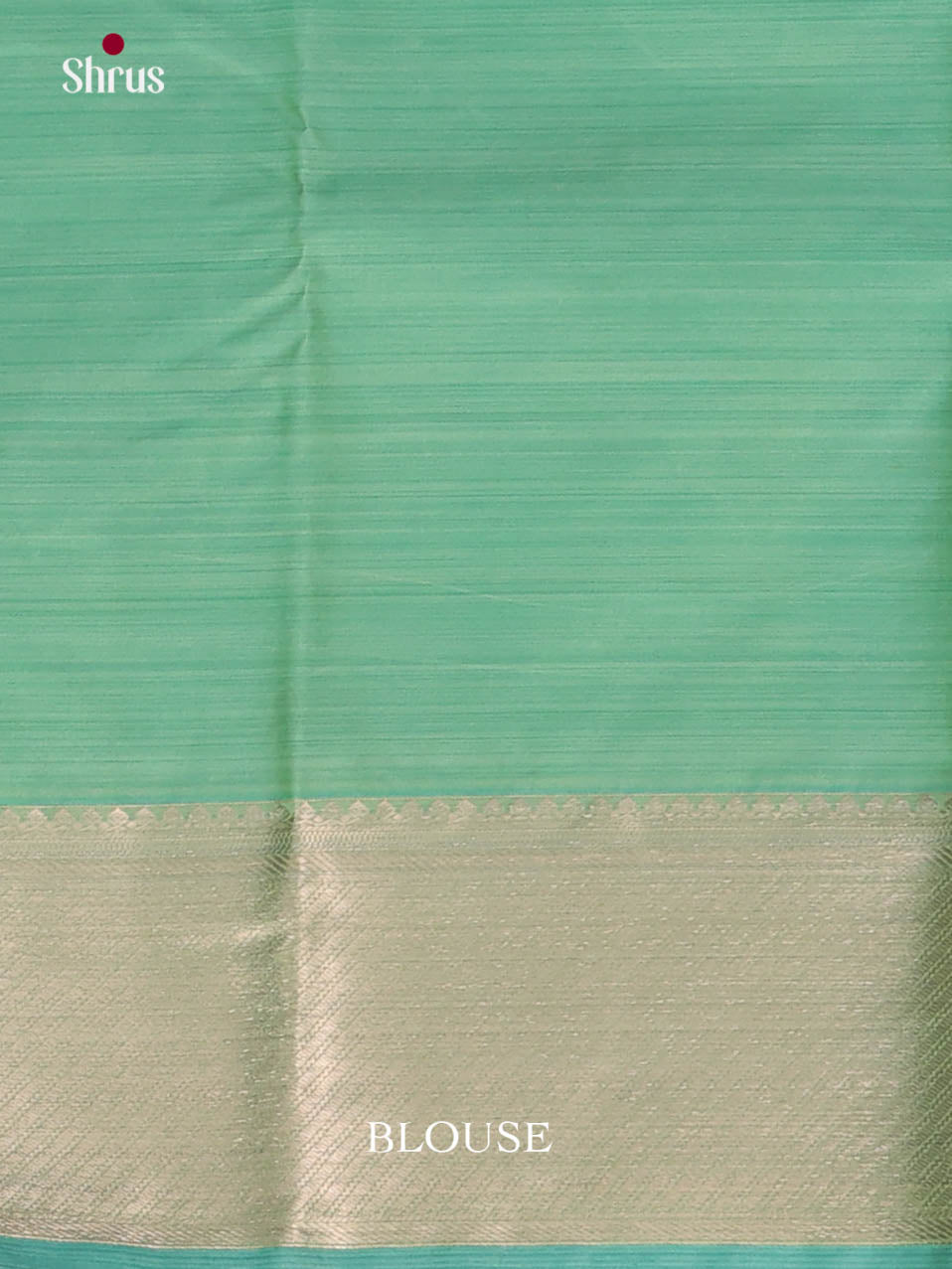 Aqua Green- Kanchipuram-halfpure Saree