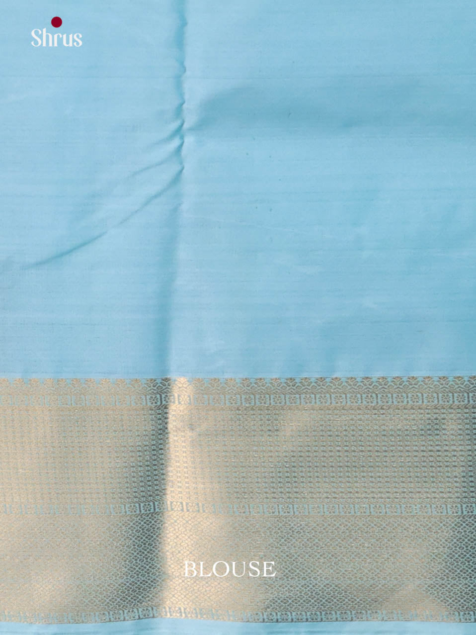 Pastel Blue - Kanchipuram-halfpure Saree