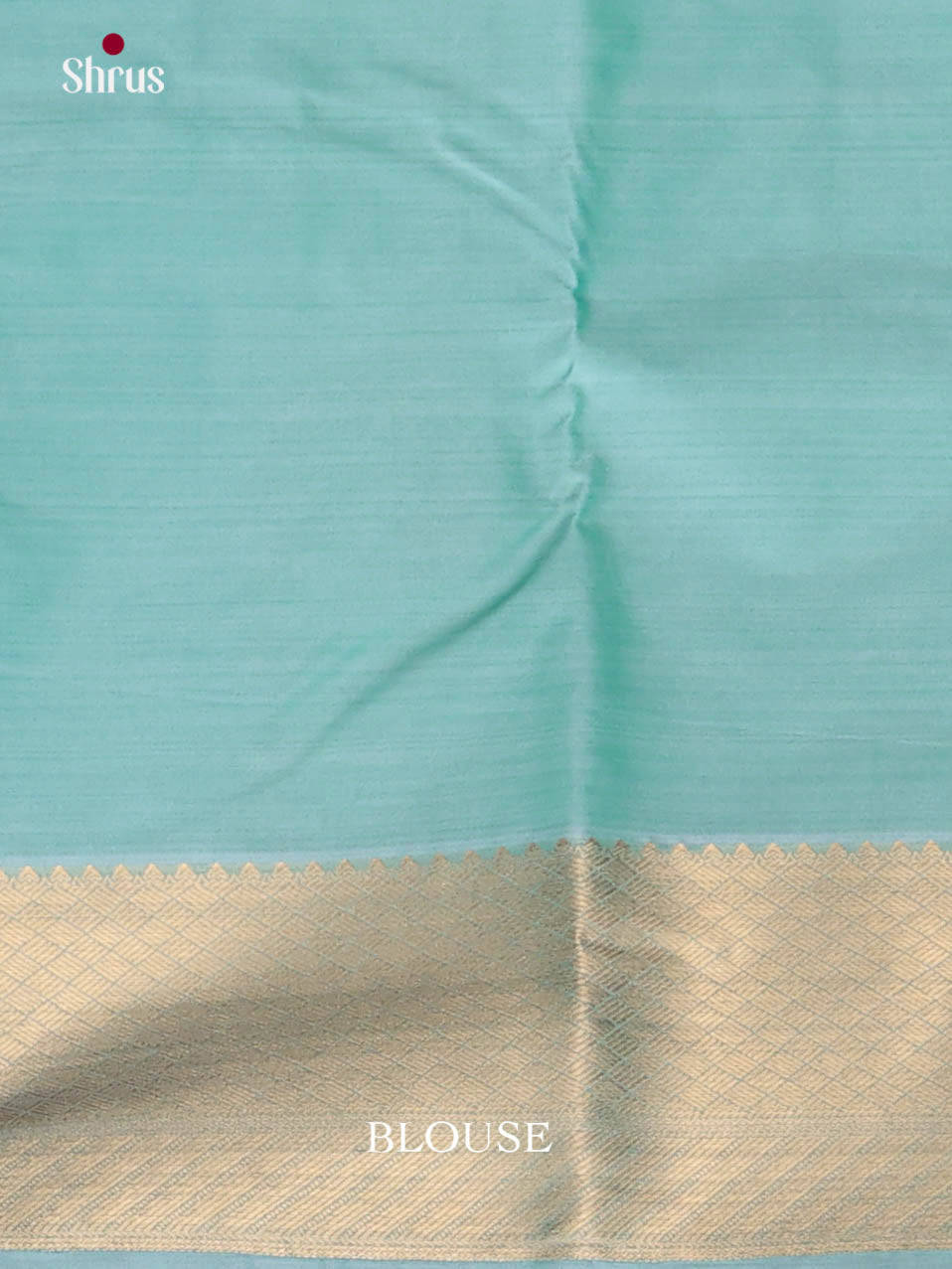 Aqua Blue & Green - Kanchipuram-halfpure Saree